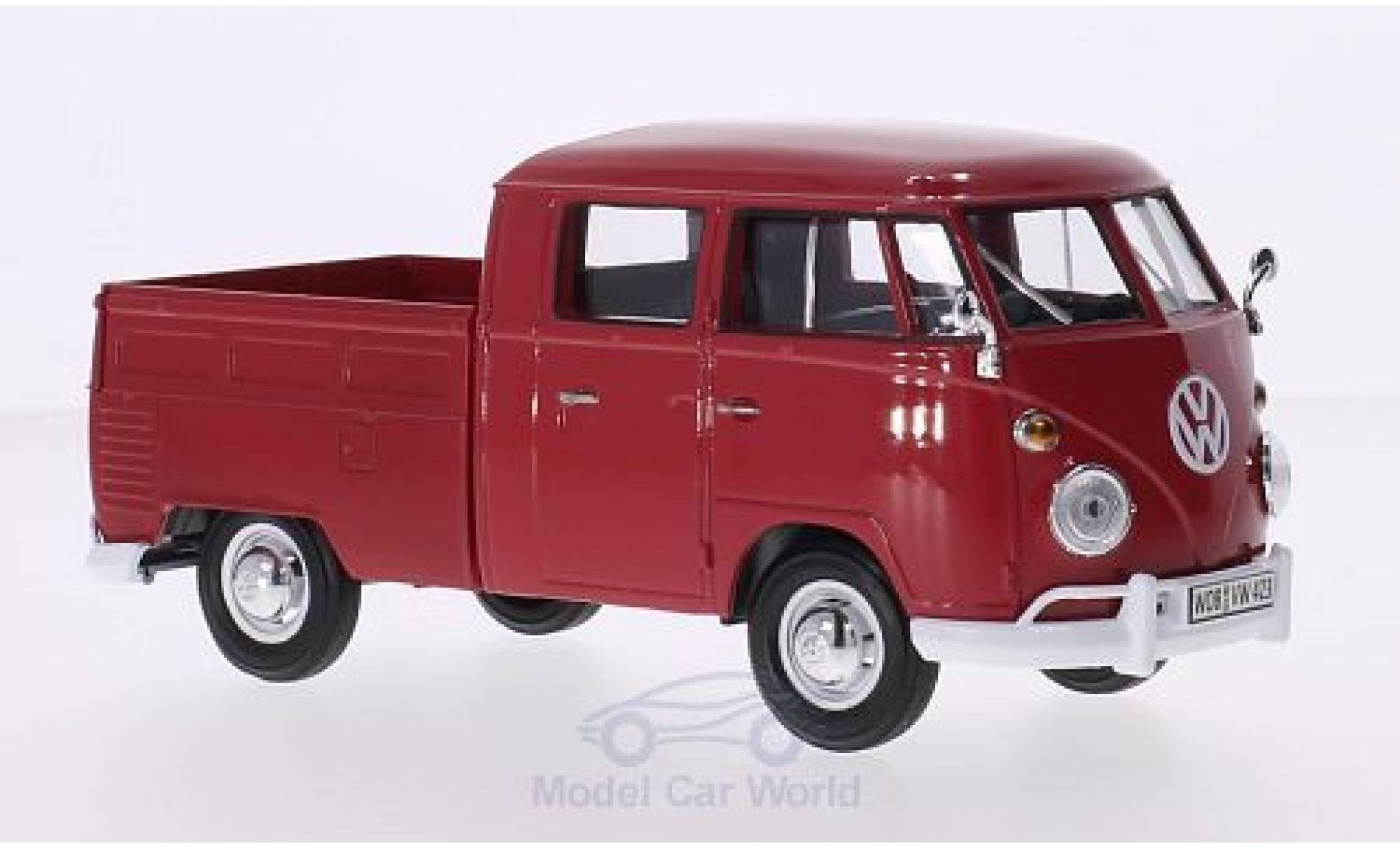 Volkswagen T1 A 1/24 Motormax DoKa rosso modellino in miniatura