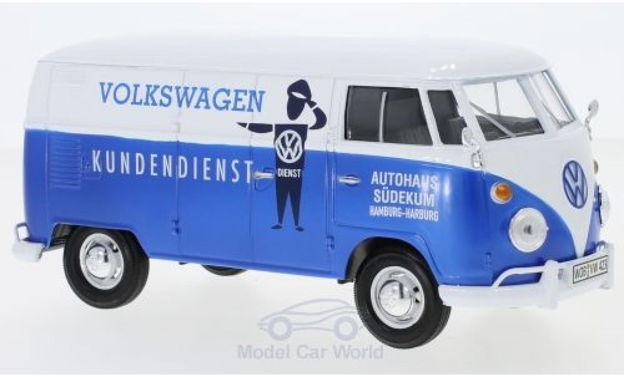 Volkswagen T1 A 1/24 Motormax Kasten Kundendienst modellino in miniatura