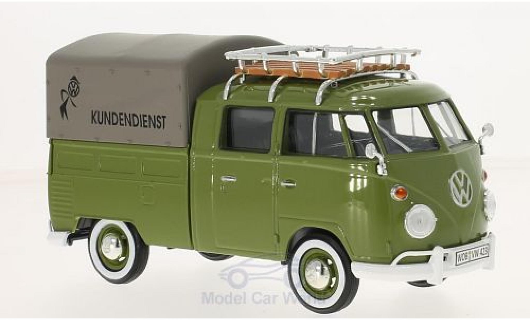Volkswagen T1 A 1/24 Motormax Kundendienst Pick Up mit Dachgepäckträger modellino in miniatura