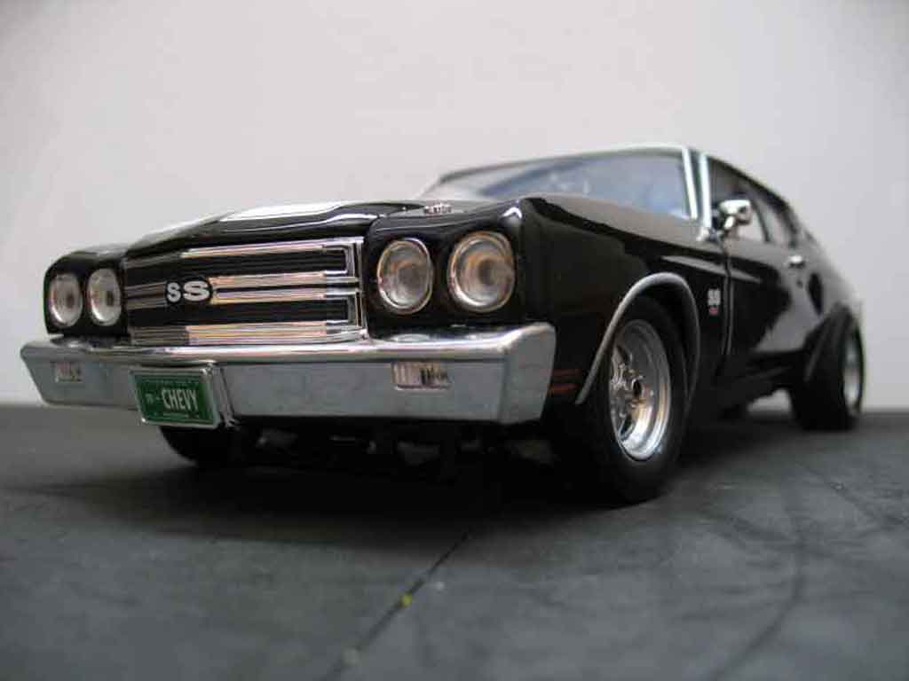Chevrolet Chevelle 1970 1/18 Ertl 1970 ss nero jantes drag