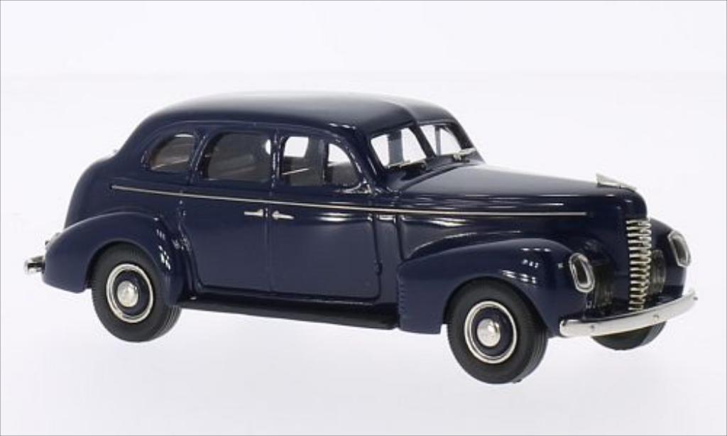 Nash Ambassador 1/43 Brooklin Eight 4-door Touring Sedan blu 1939 modellino in miniatura