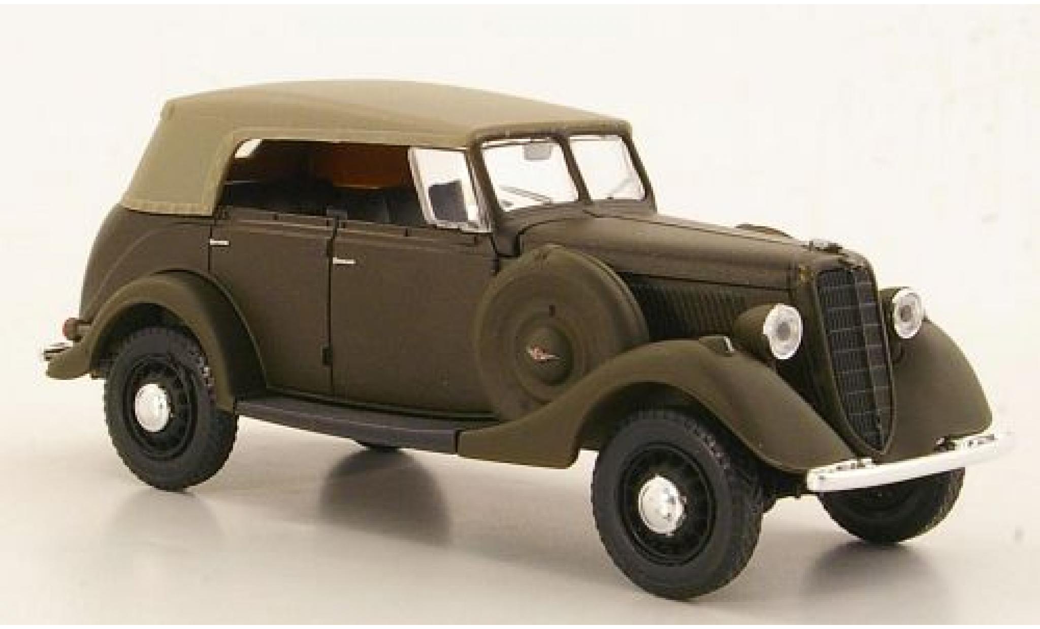 Gaz 61-40 1/43 Nash Avtoprom GAZ matt-marroneee fermé Verdeck modellino in miniatura