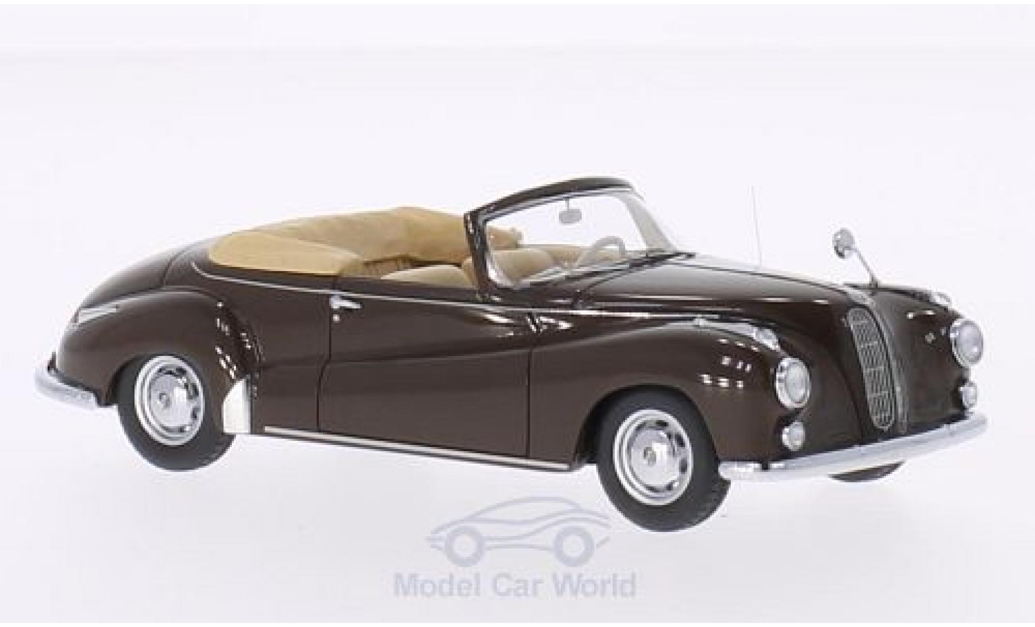 Bmw 502 1/43 Neo Cabriolet Autenrieth marroneee 1956 modellino in miniatura