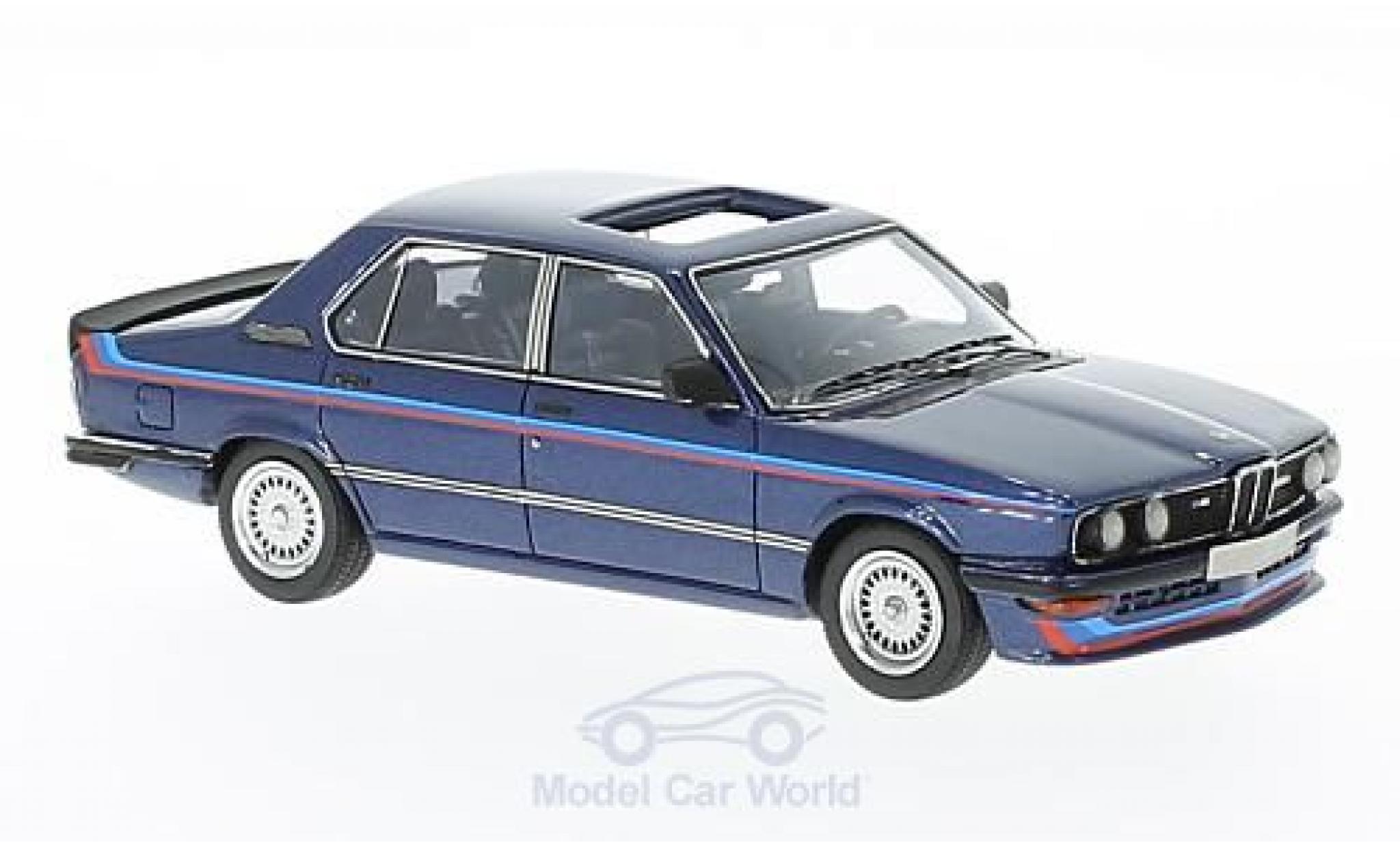 Bmw M5 E12 1/43 Neo 35i (E12) metallico blu/Dekor 1978 modellino in miniatura