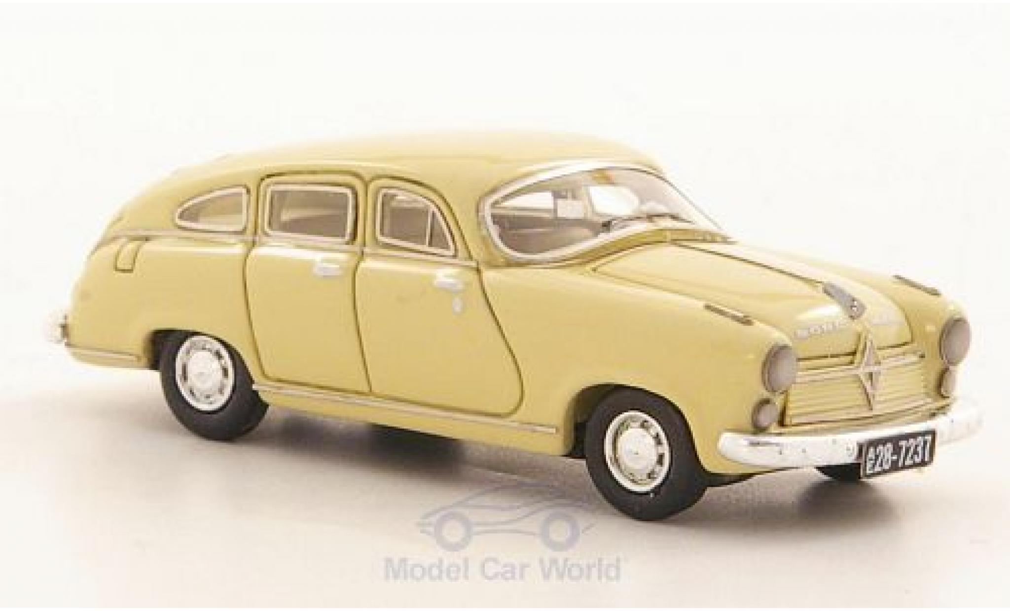 Borgward Hansa 2400 1/87 Neo beige 1952 modellino in miniatura