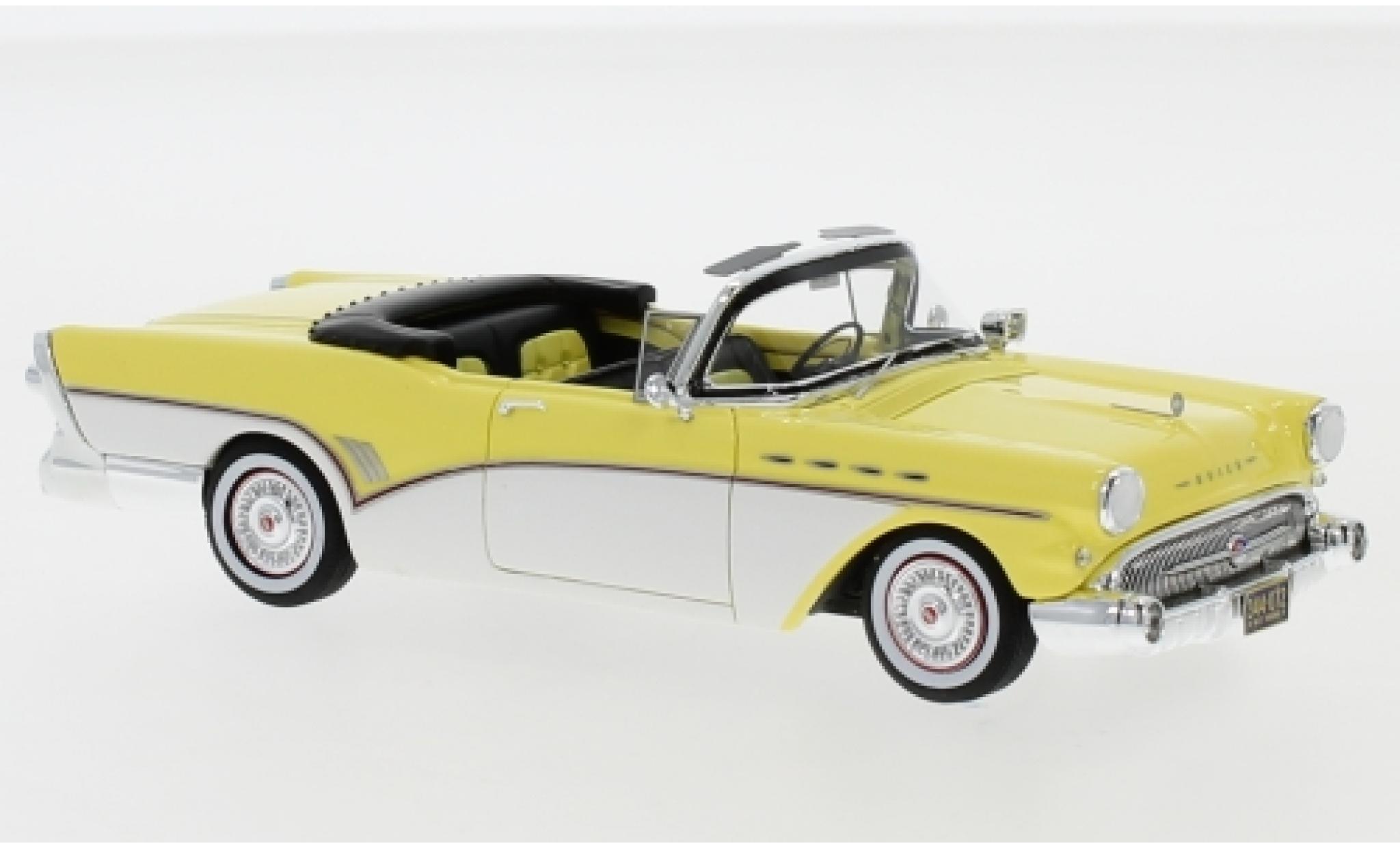 Buick Roadmaster 1/43 Neo Convertibile giallo/bianco 1957 modellino in miniatura