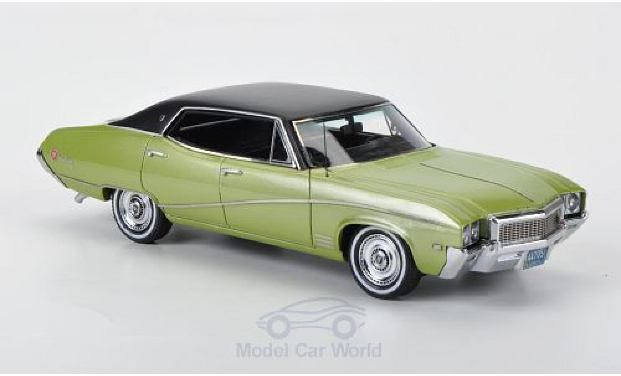 Buick Skylark 1/43 Neo Sedan metallico verde/matt-nero 1968 modellino in miniatura