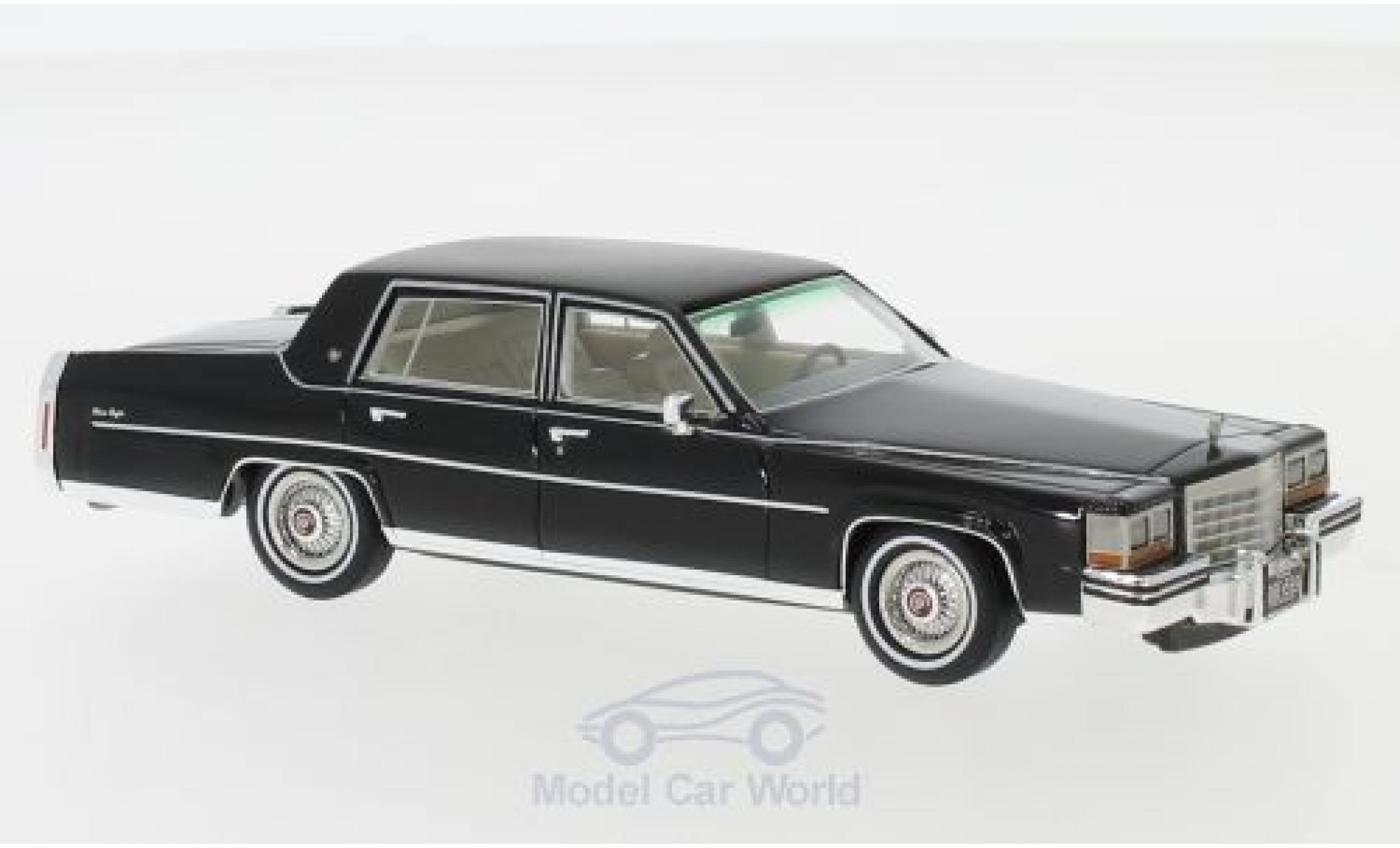 Cadillac Fleetwood 1/43 Neo Brougham nero 1980 modellino in miniatura