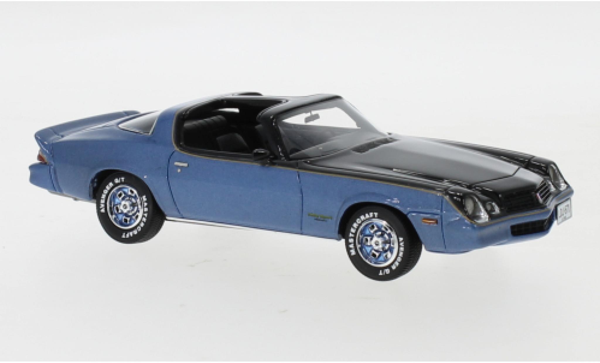 Chevrolet Camaro 1/43 Neo LT metallico blu/nero 1978 modellino in miniatura