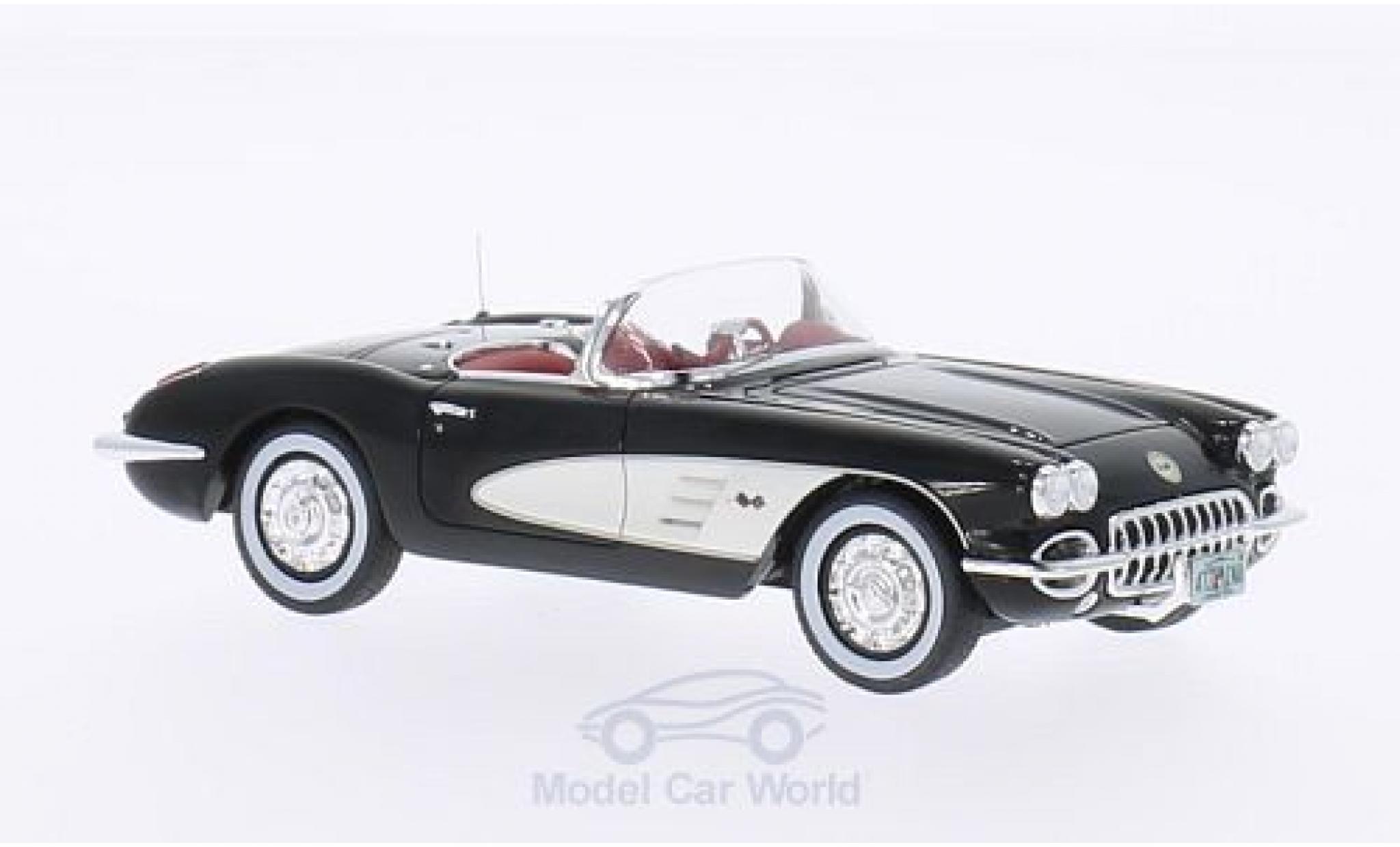 Chevrolet Corvette 1/43 Neo C1 nero/bianco 1959 modellino in miniatura