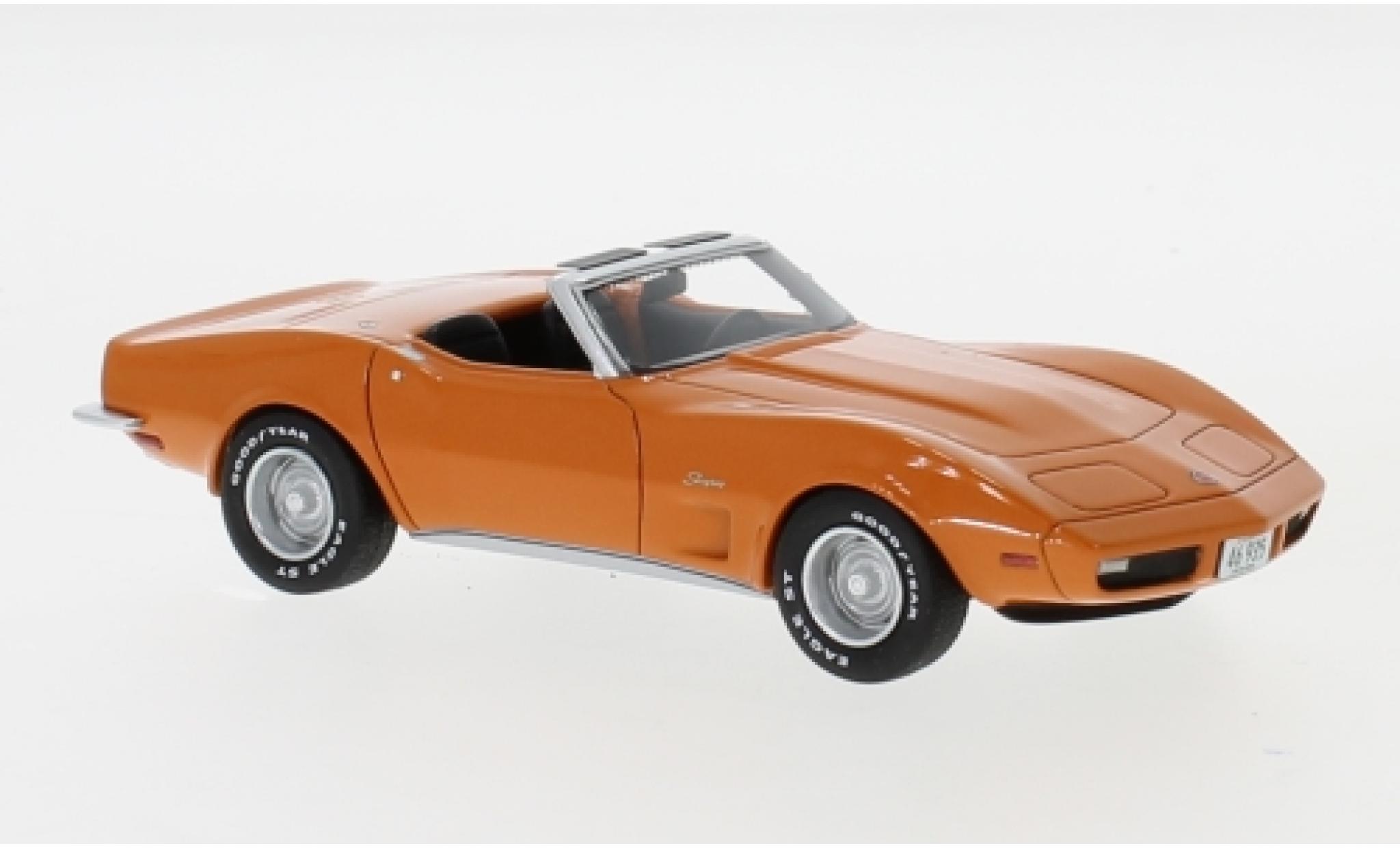 Chevrolet Corvette 1/43 Neo (C3) Convertibile orange 1973 modellino in miniatura