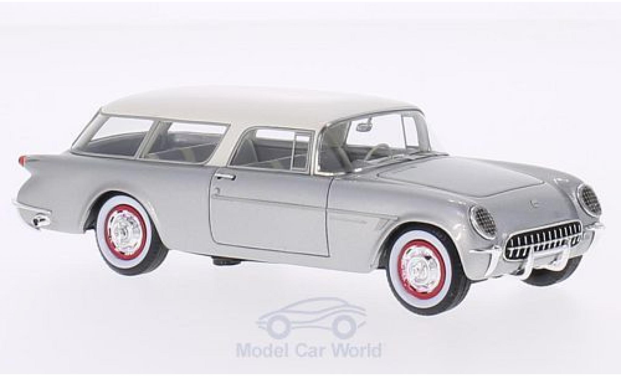 Chevrolet Corvette 1/43 Neo Nomad grigio/bianco 1954 modellino in miniatura