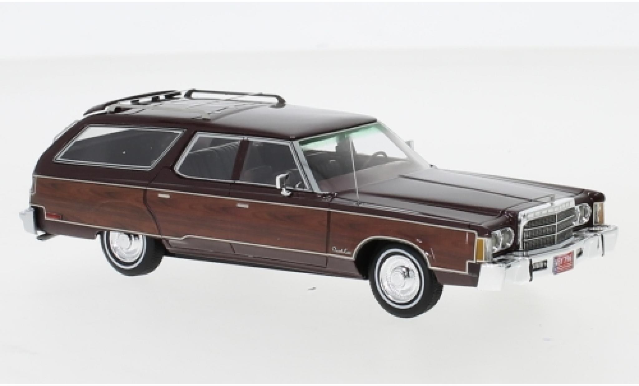 Chrysler Town & Country 1/43 Neo metallico rosso/Holzoptik 1976 modellino in miniatura