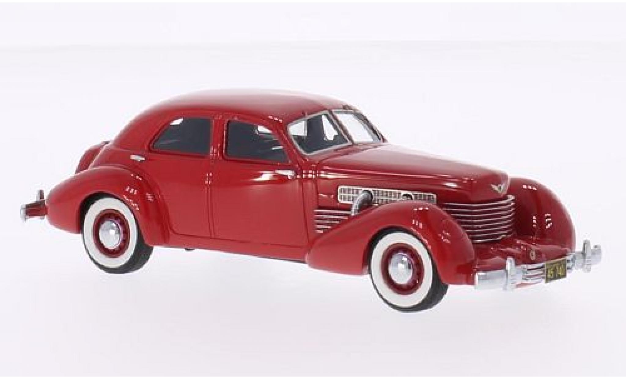 Cord 812 1/43 Neo Supercharged Sedan rosso 1937 modellino in miniatura