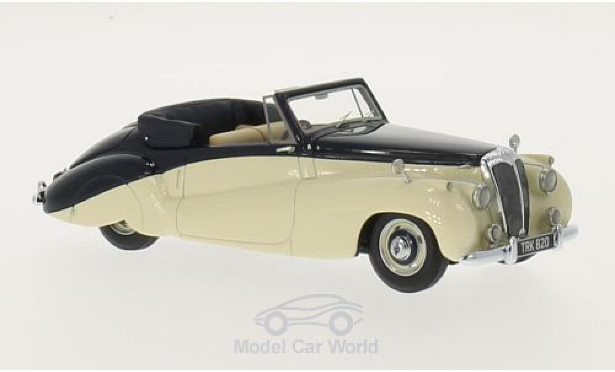 Daimler DB18 1/43 Neo Special Sports DHC by Barker beige/blu RHD 1952 modellino in miniatura
