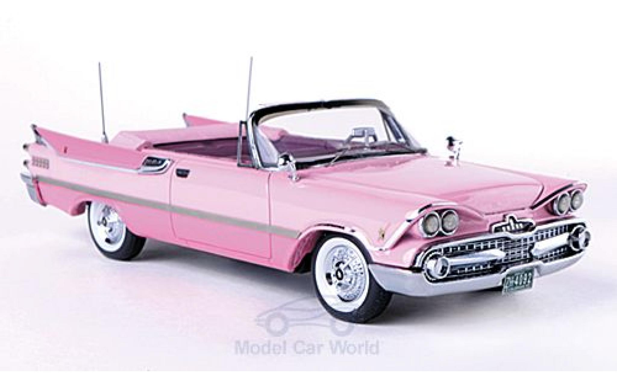 Dodge Custom Royal Lancer 1/43 Neo Convertibile rosa/rosa 1959 modellino in miniatura