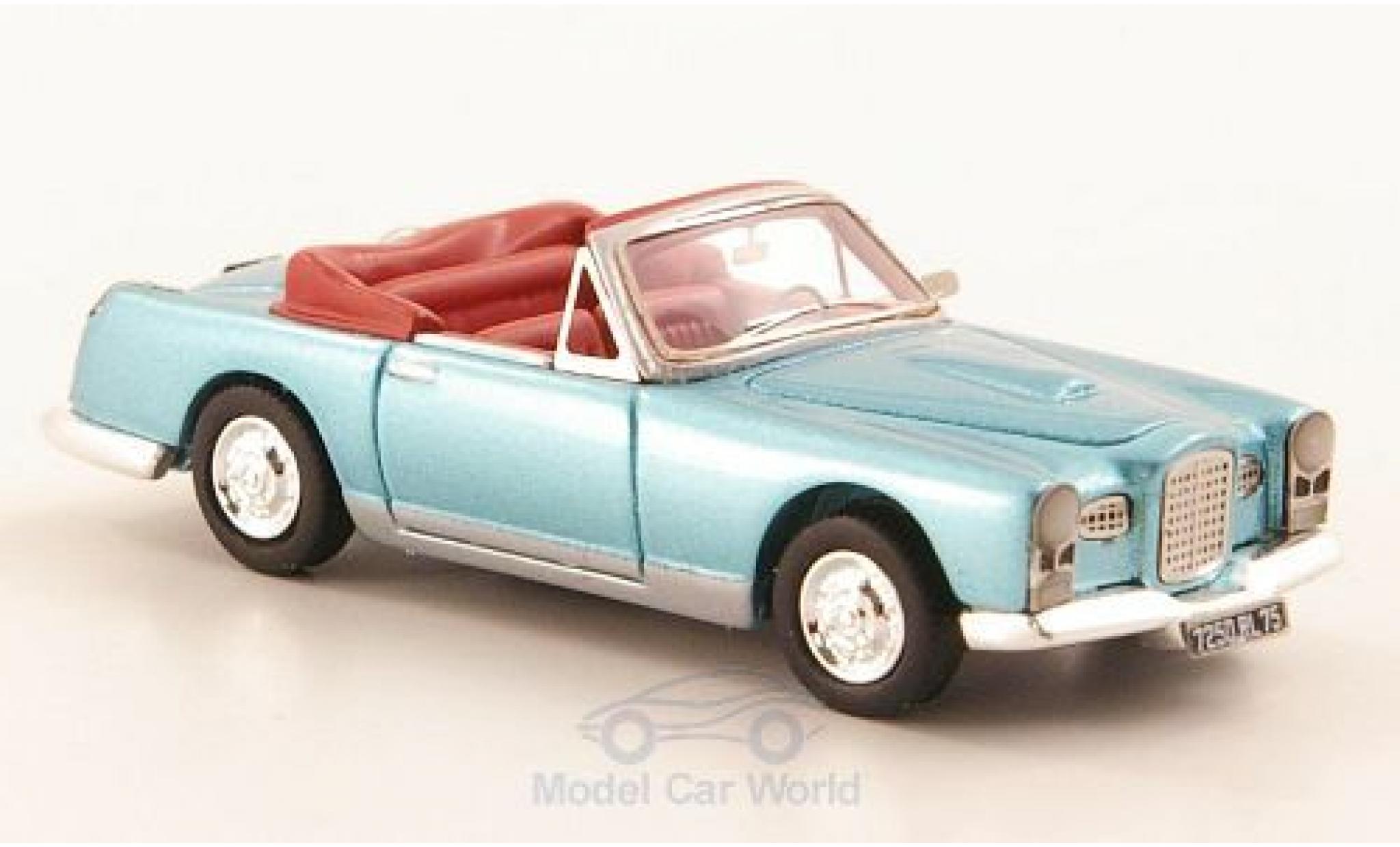 Facel Vega FV 1/87 Neo 1 Cabriolet metallico blu 1955 modellino in miniatura