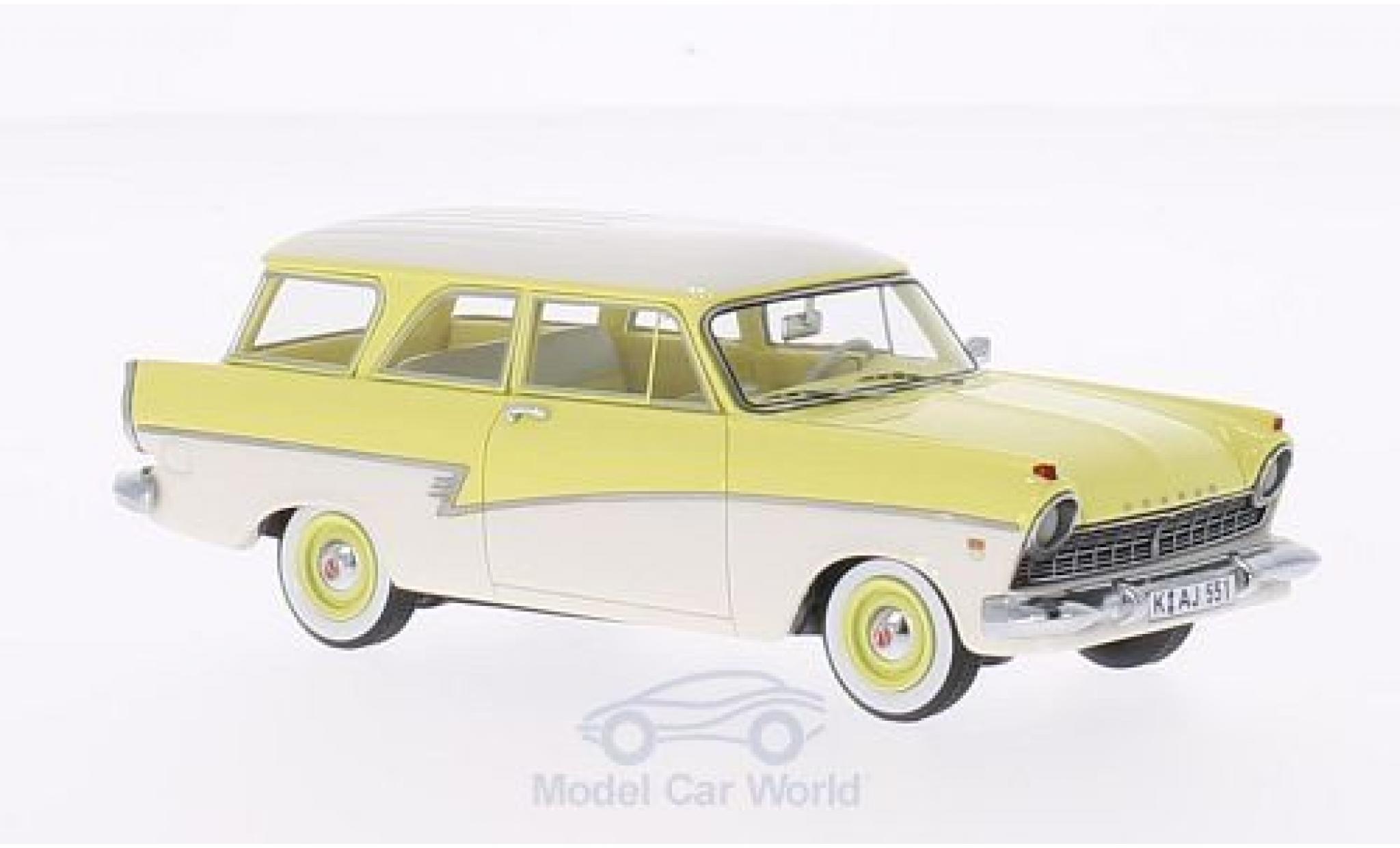 Ford 17M 1/43 Neo (P2) Turnier giallo/bianco 1957 modellino in miniatura