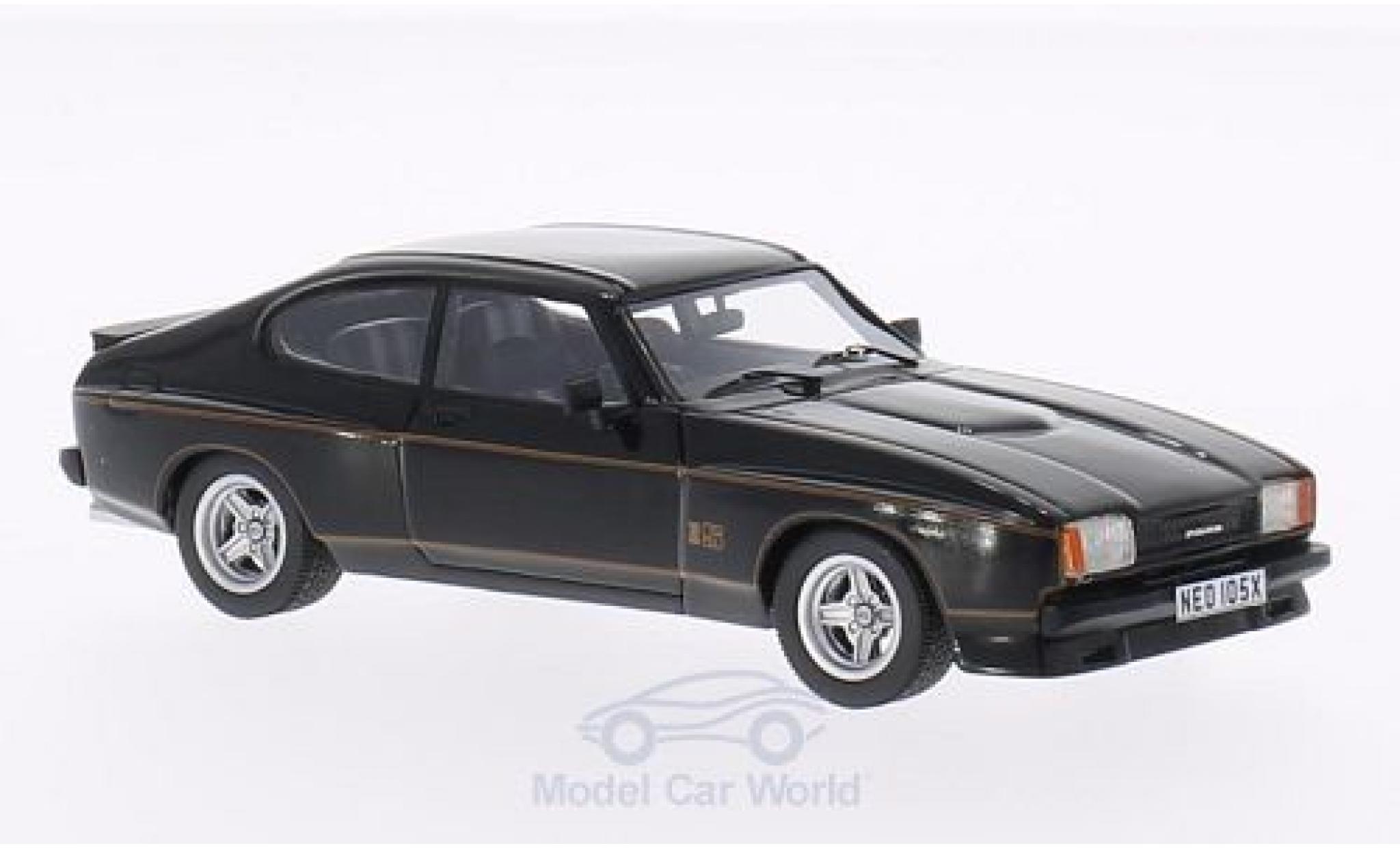 Ford Capri 1/43 Neo MKII 3.0S X-Pack nero 1976 modellino in miniatura