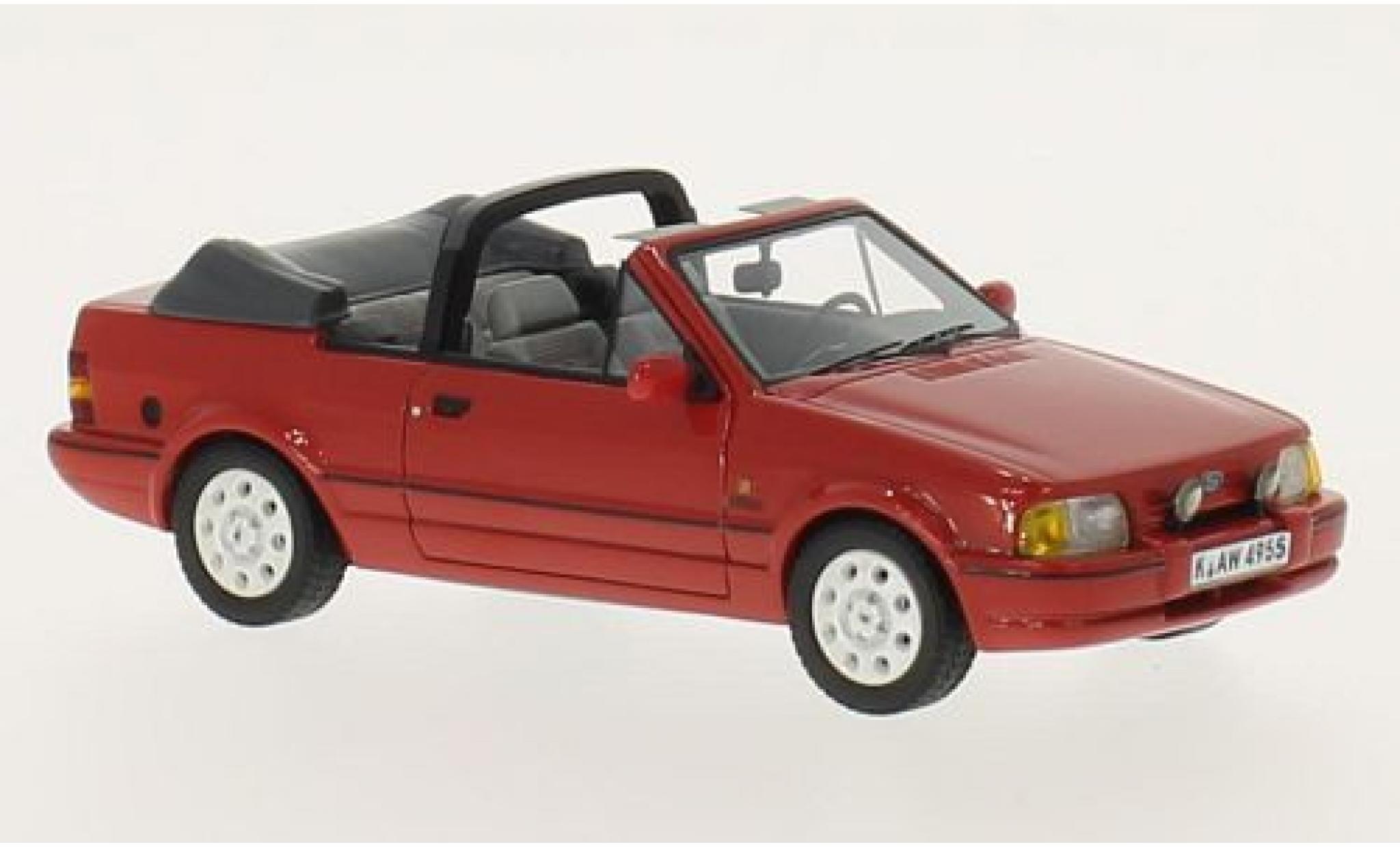 Ford Escort 1/43 Neo MkIV XR3i Cabriolet rosso 1986 modellino in miniatura