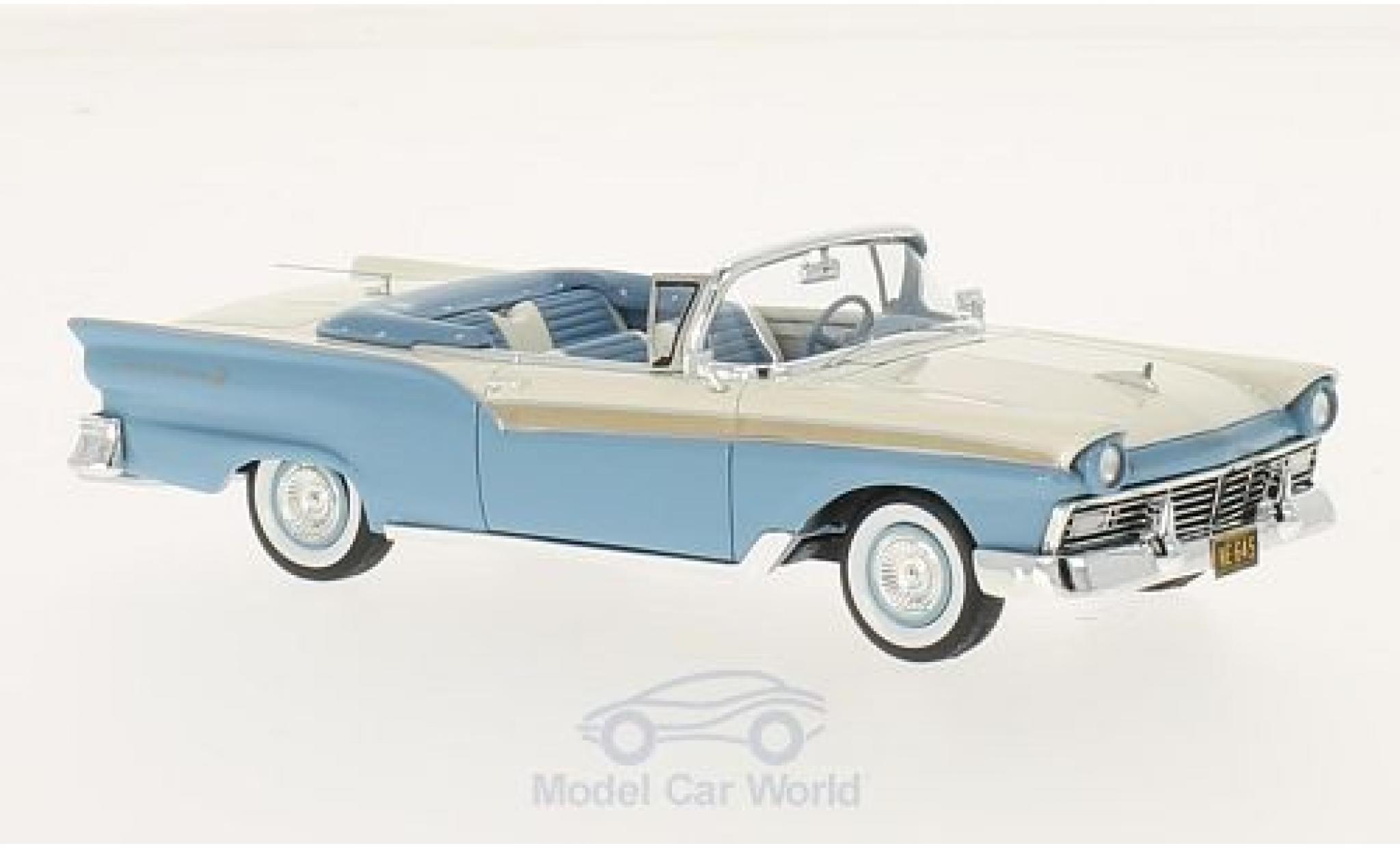 Ford Fairlane 1957 1/43 Neo 500 Convertibile blu/bianco 1957 modellino in miniatura