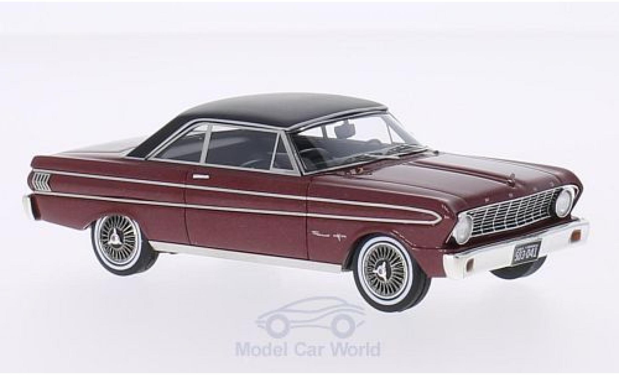 Ford Falcon 1/43 Neo Sprint metallico rosso/matt-nero 1964 modellino in miniatura