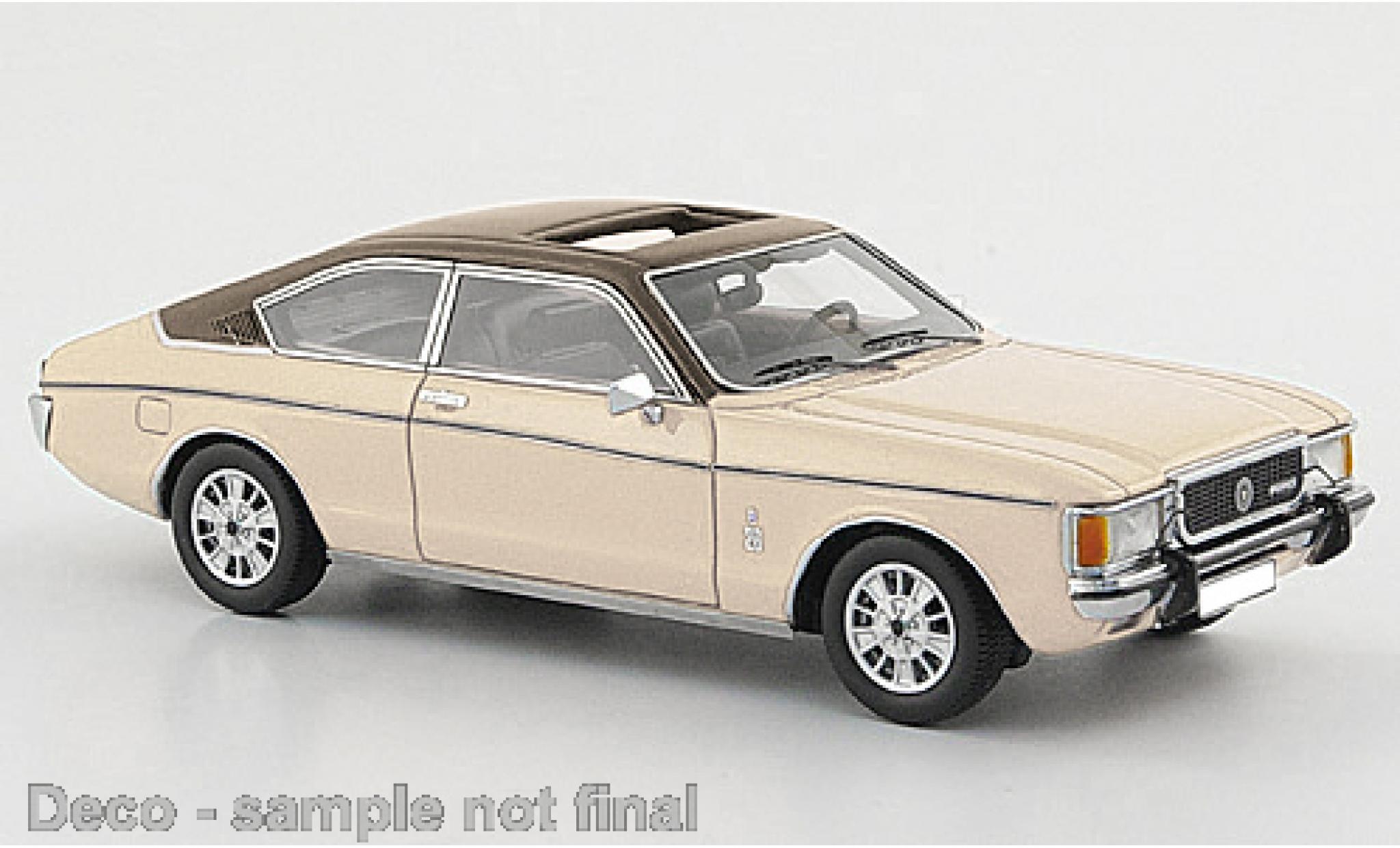 Ford Granada 1/43 Neo MkI Coupe beige/marroneee 1972 modellino in miniatura