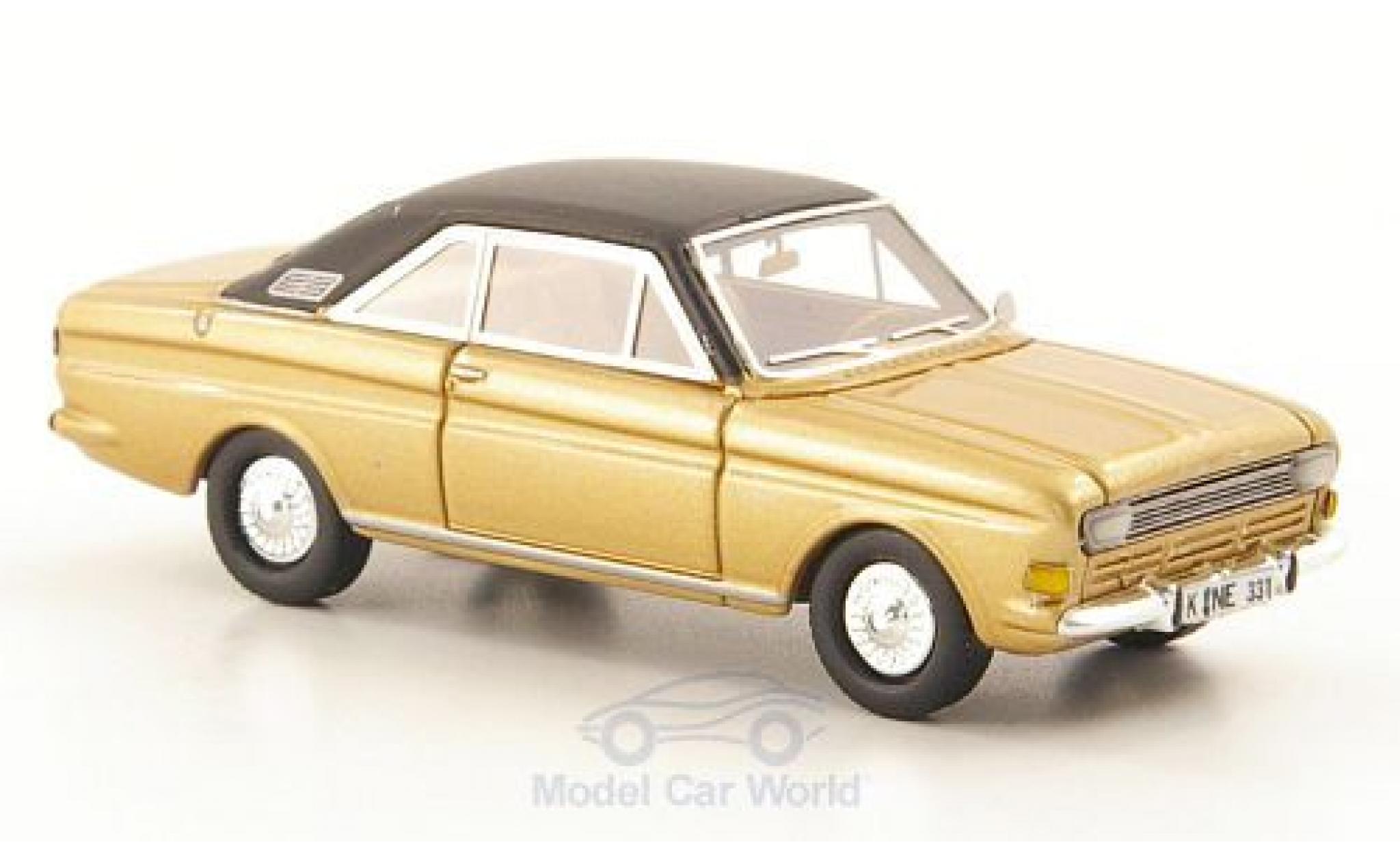 Ford Taunus 1968 1/87 Neo P6 15M Coupe gold/matt-nero UN 1968 modellino in miniatura