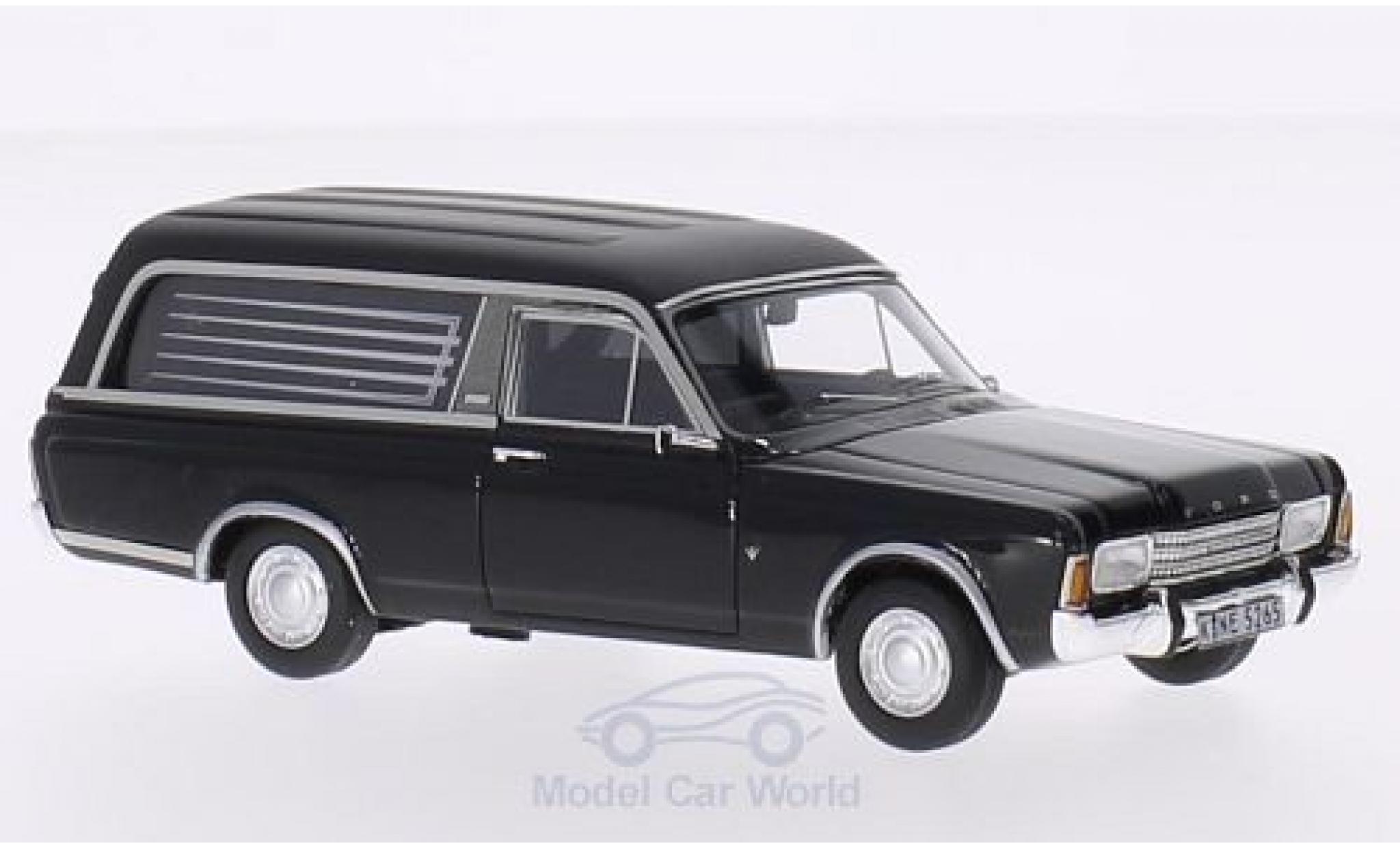 Ford Taunus 1969 1/43 Neo P7 Pollmann nero 1969 Bestattungsfahrzeug modellino in miniatura