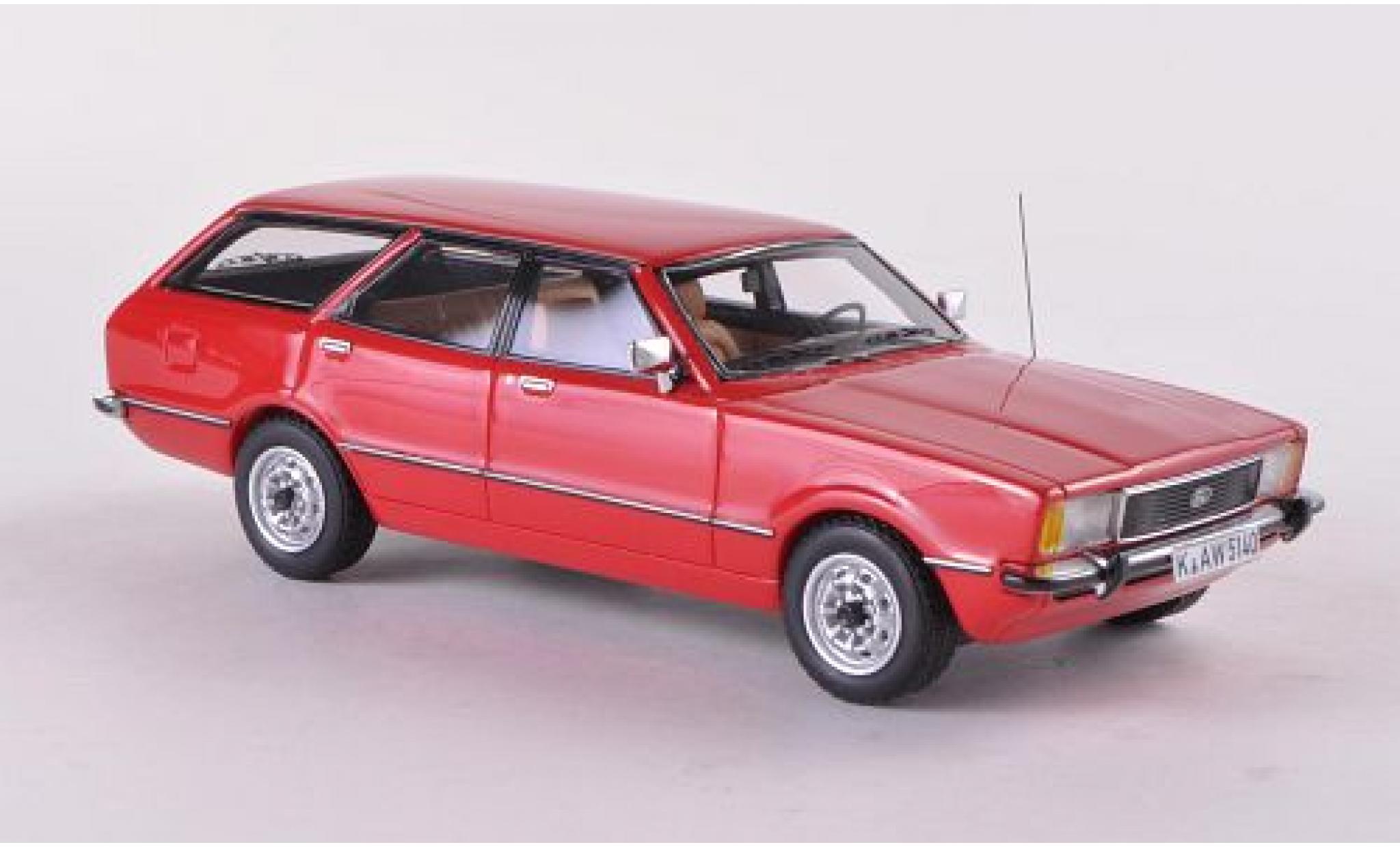 Ford Taunus 1/43 Neo TC2 Turnier GL rosso 1976 modellino in miniatura