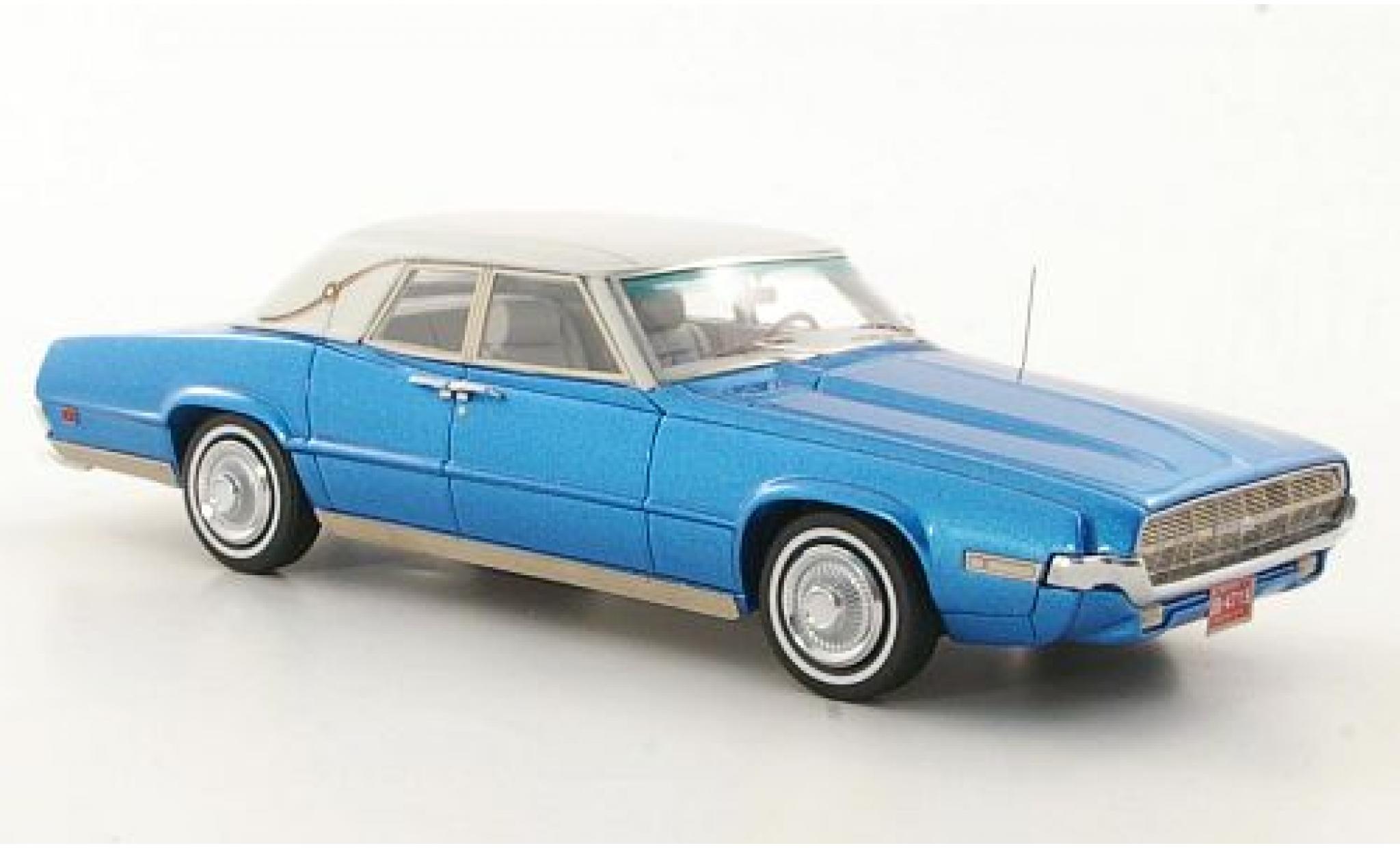 Ford Thunderbird 1/43 Neo Landau metallico blu/matt-bianco 1969 modellino in miniatura