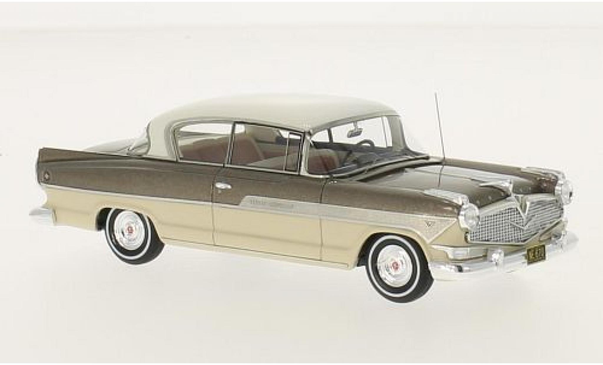Hudson Hornet 1/43 Neo 2-Door Hollywood Hardtop metallico marroneee/beige 1957 modellino in miniatura
