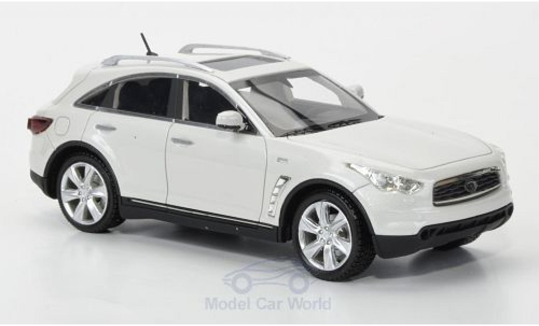 Infiniti FX50 1/43 Neo S metallico bianco 2010 modellino in miniatura