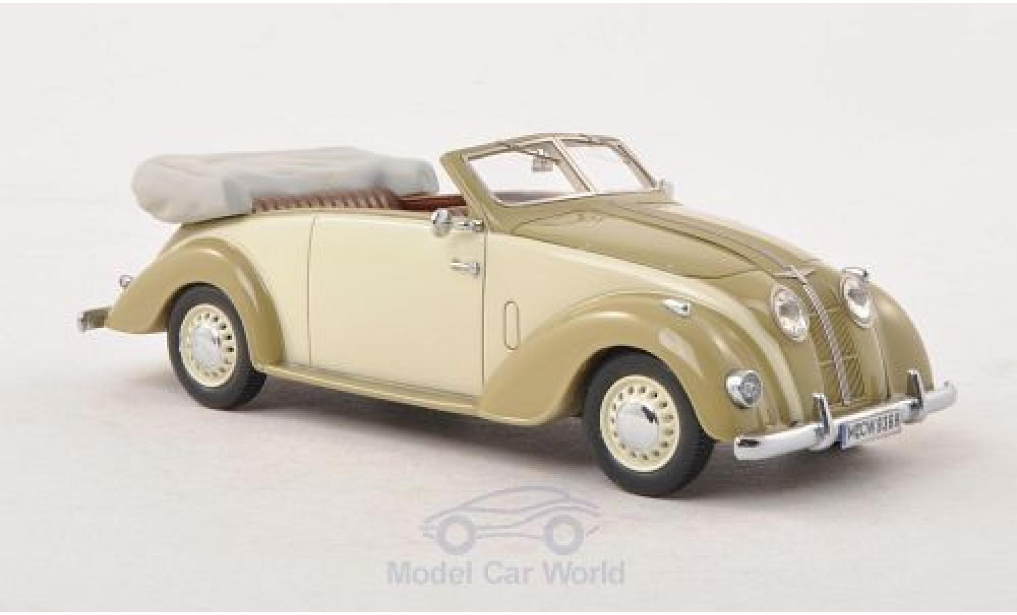 Adler 2.5 1/18 Neo L Cabriolet oliv/beige 1937 modellino in miniatura