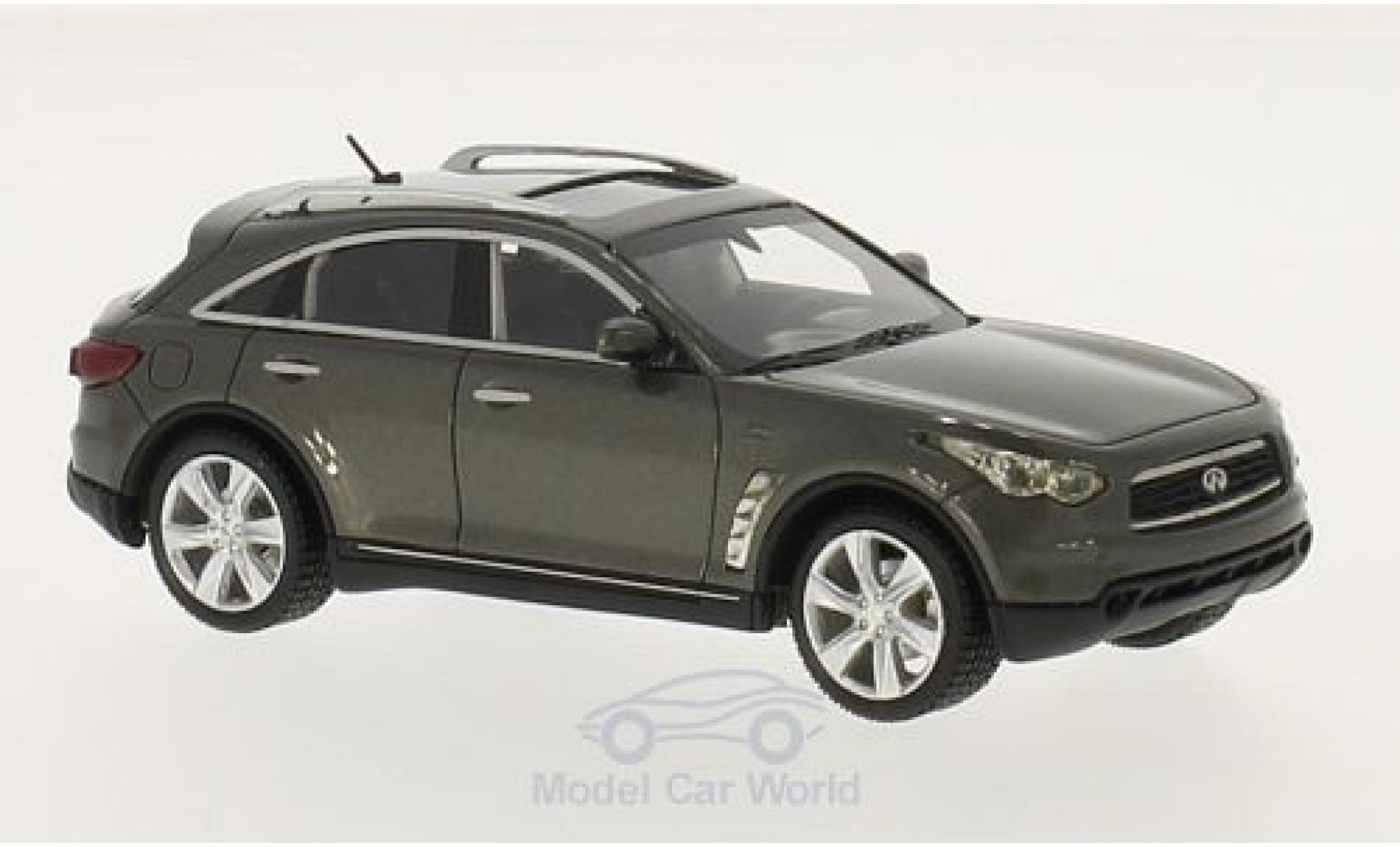 Infiniti FX50 1/18 Neo S metallico grigio 2010 modellino in miniatura