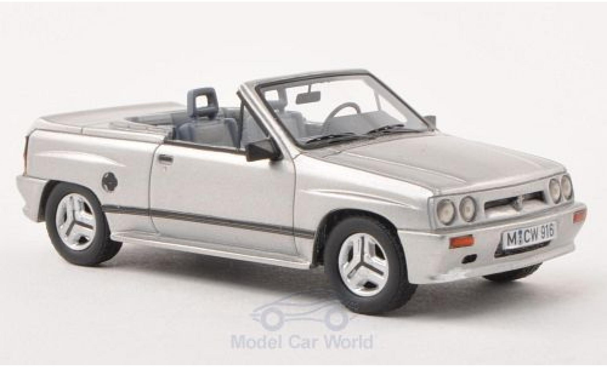 Opel Corsa 1/43 Neo Spider Irmscher i120 grigio 1985 modellino in miniatura