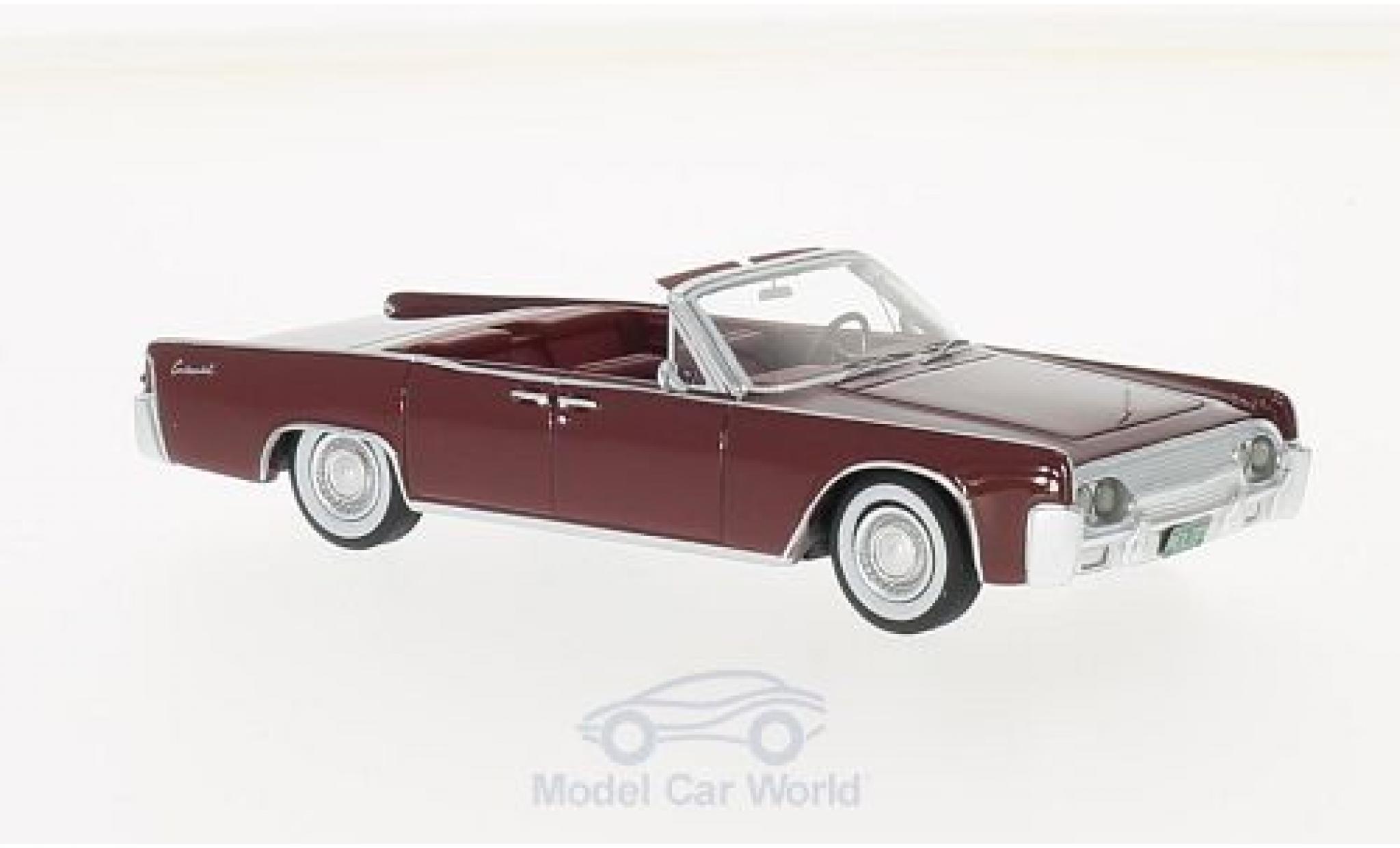 Lincoln Continental 1961 1/43 Neo 53A Convertibile rosso 1961 modellino in miniatura