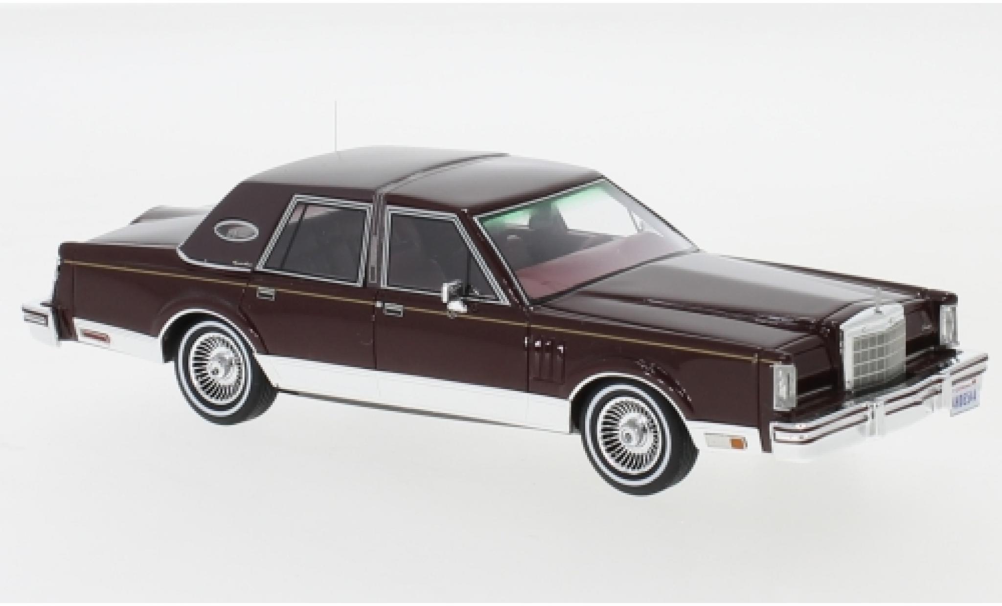 Lincoln Continental 1/43 Neo Mark VI Signature Series metallico rosso 1980 modellino in miniatura