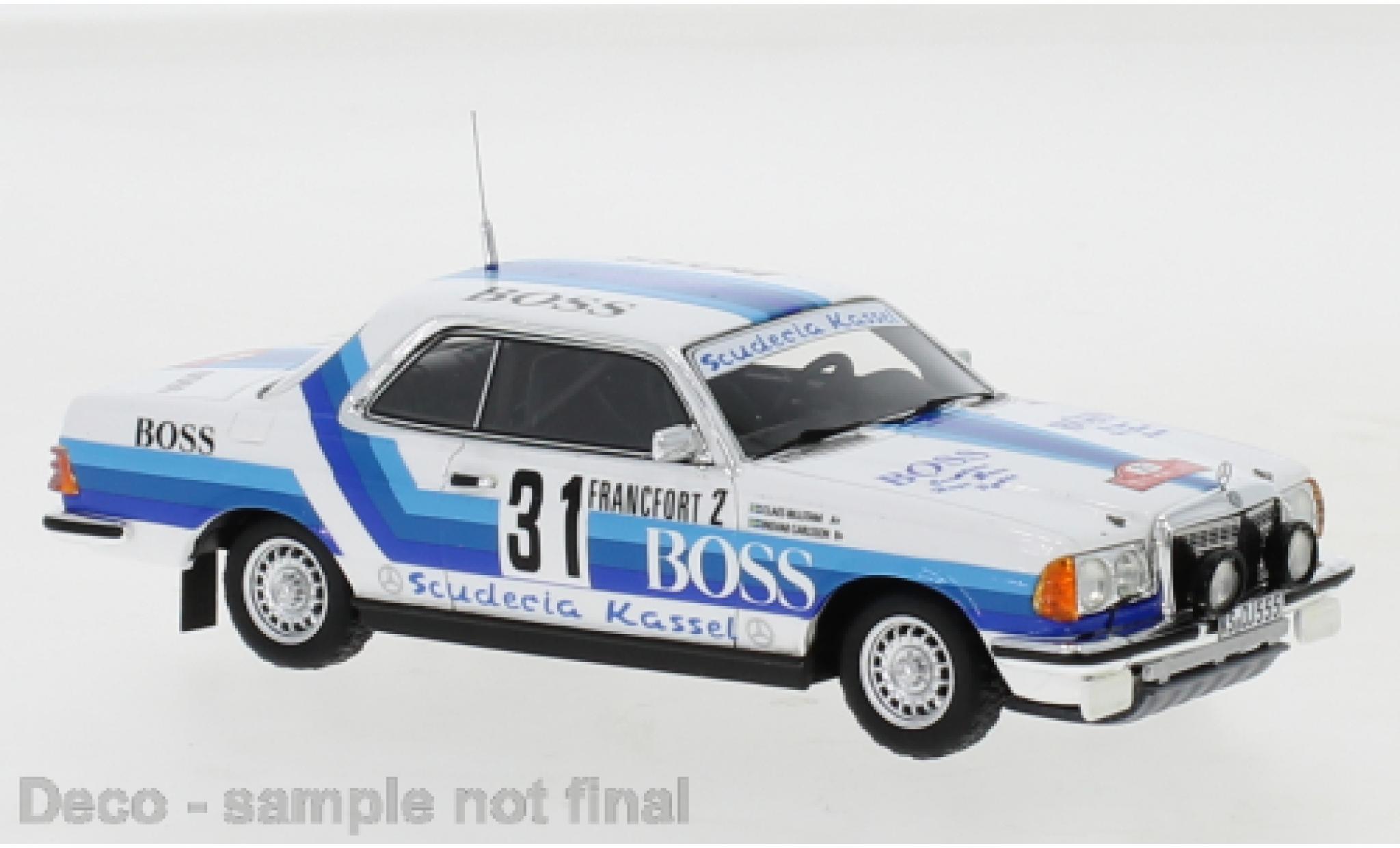 Mercedes 280 1/43 Neo CE No.31 Boss Rallye WM Rallye Monte Carlo 1980 I.Carlsson/C.Billstam modellino in miniatura