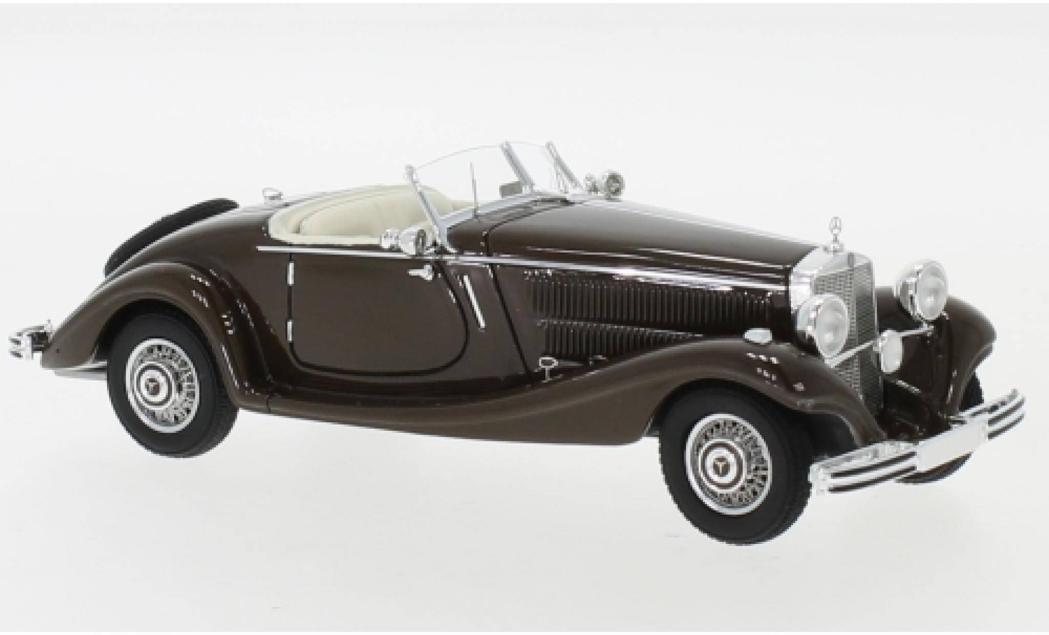 Mercedes 290 1/43 Neo Roadster (W18) marroneee 1937 modellino in miniatura
