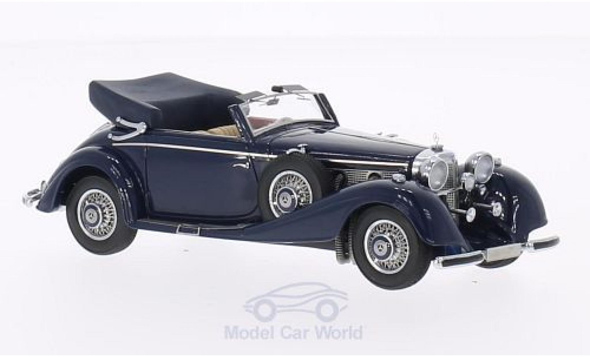 Mercedes 540 1/43 Neo K Typ A Cabriolet blu 1936 Verdeck geöffnet modellino in miniatura
