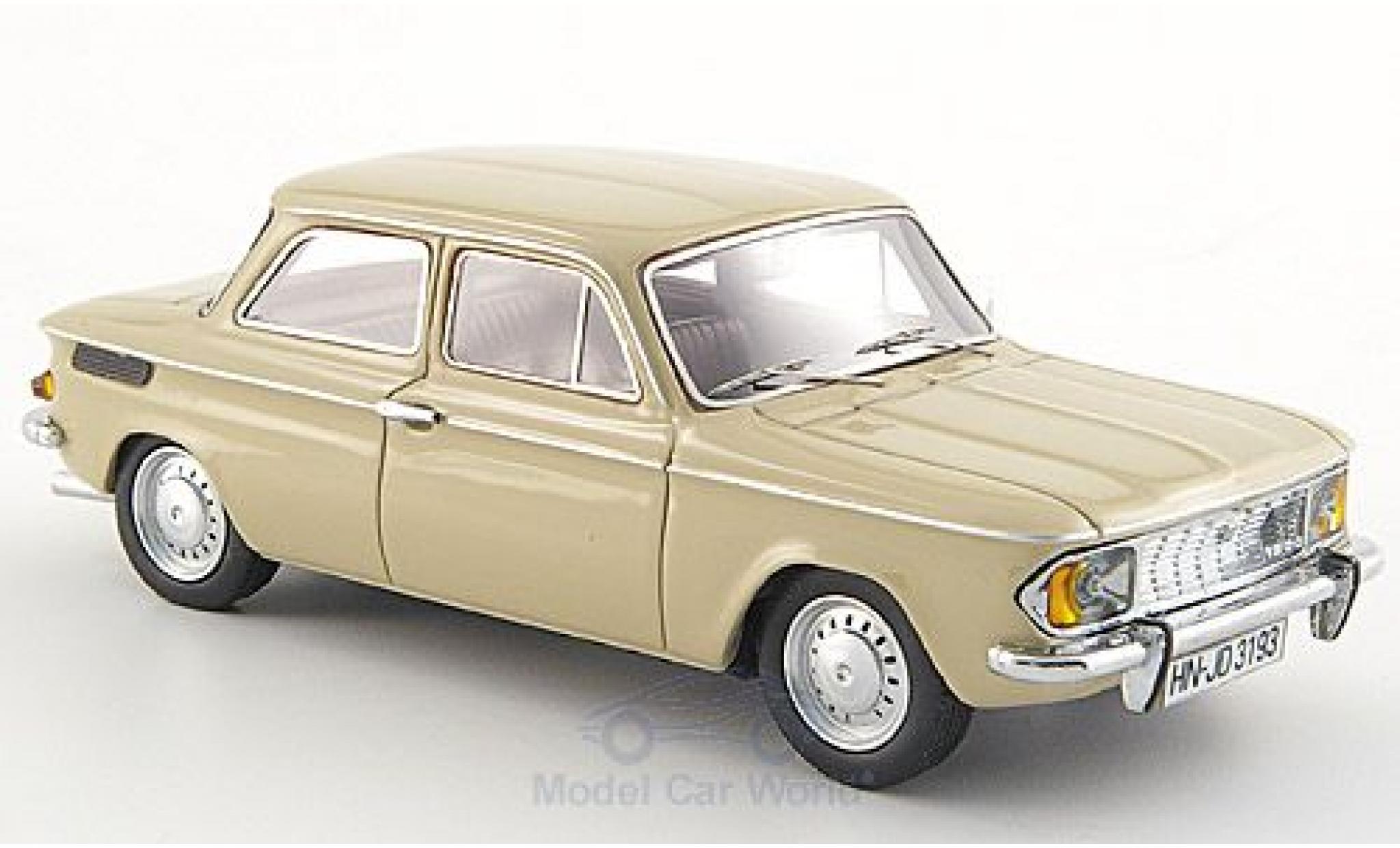 NSU 1200 1/43 Neo /C beige 1969 modellino in miniatura