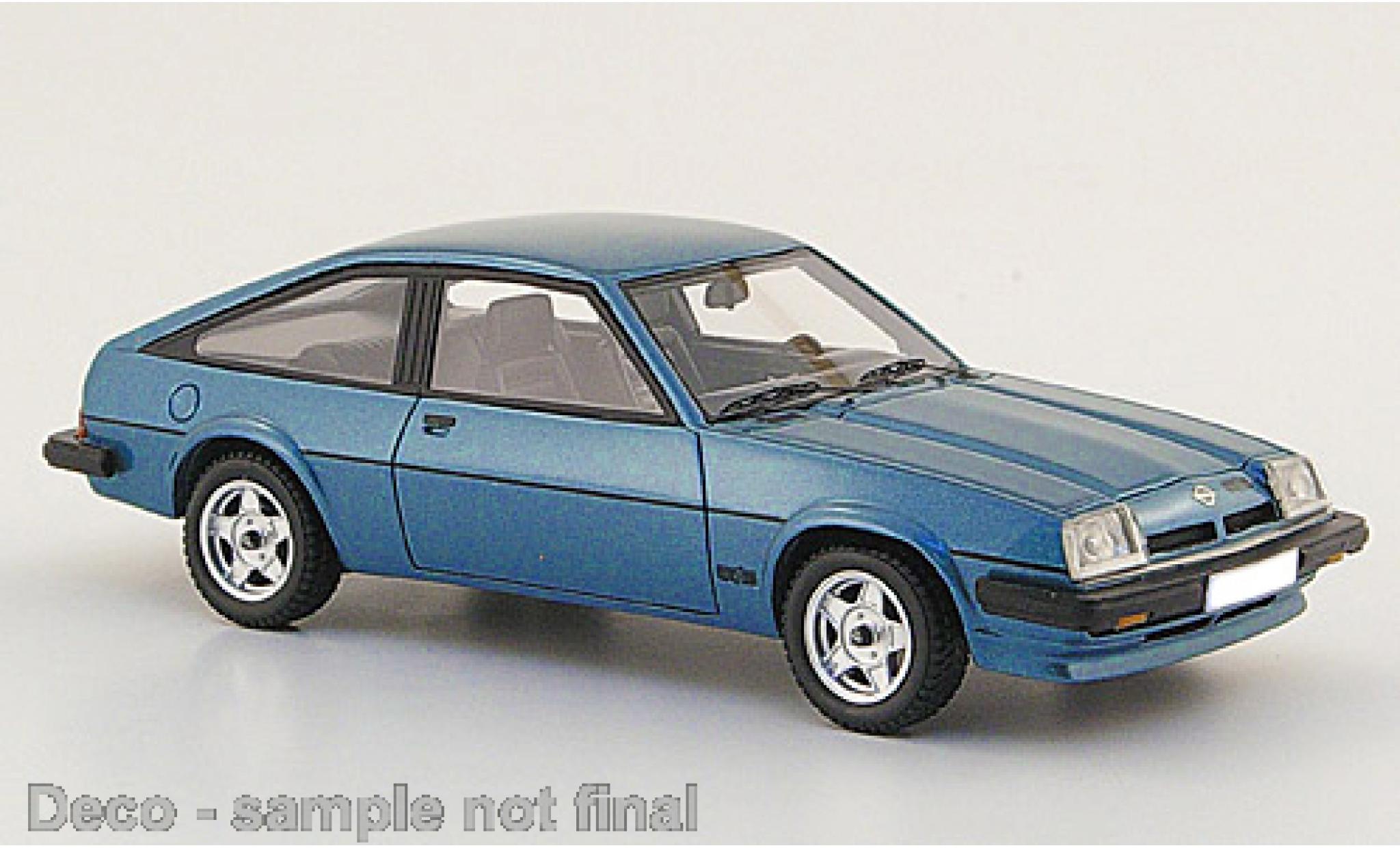 Opel Manta 1/43 Neo B CC metallico blu 1980 modellino in miniatura
