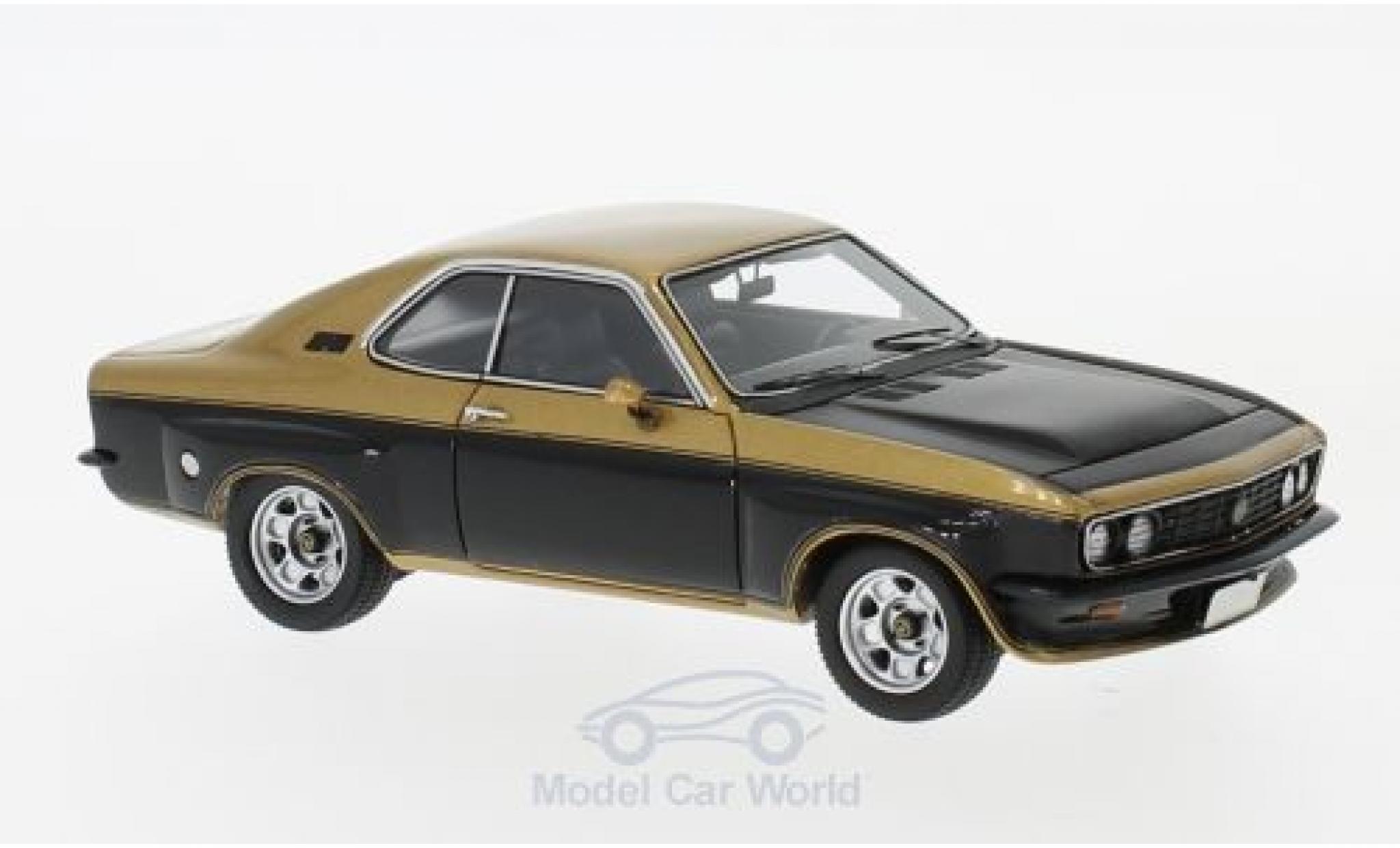Opel Manta A 1/43 Neo TE 2800 gold/nero 1974 modellino in miniatura