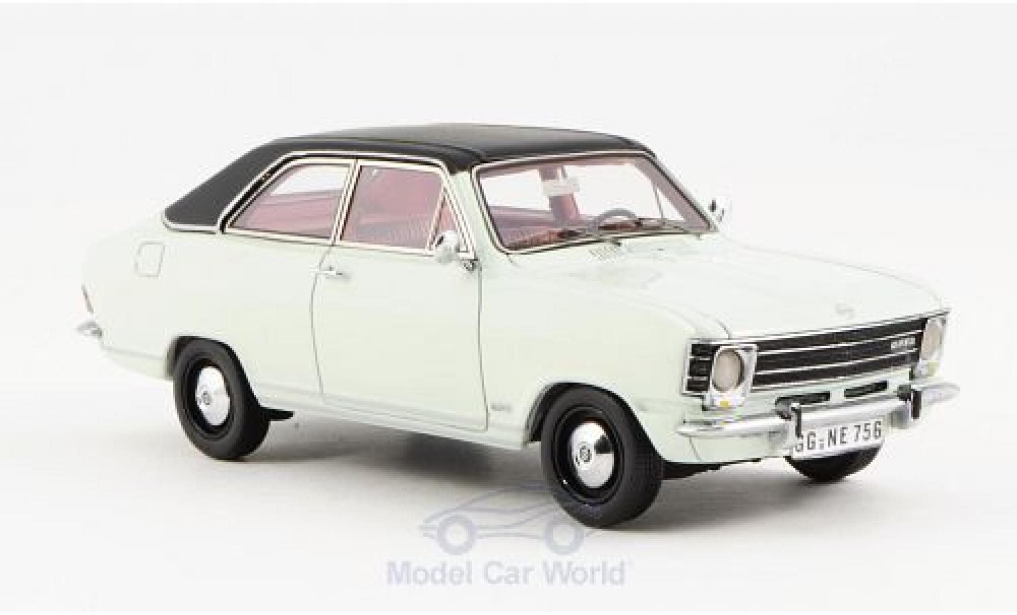 Opel Olympia 1/43 Neo A LS bianco/matt-nero 1970 2-Türer modellino in miniatura