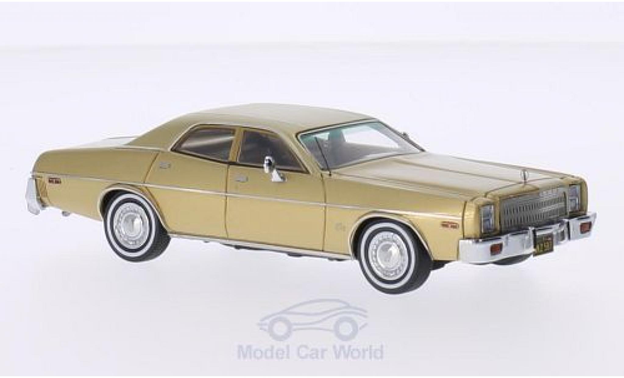Plymouth Fury 1/43 Neo 4-Door Sedan gold 1977 modellino in miniatura