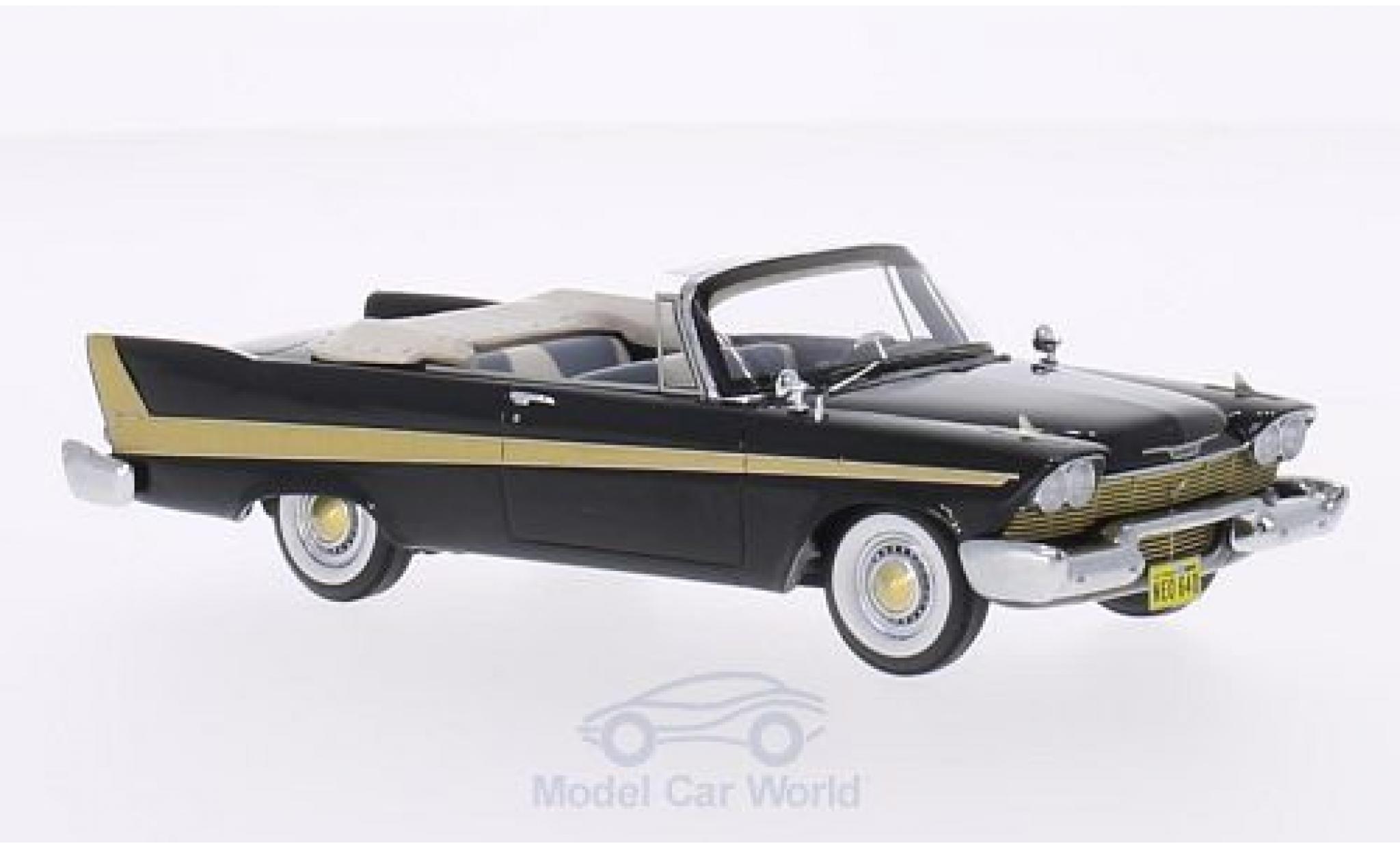 Plymouth Fury 1/43 Neo Convertibile nero 1958 modellino in miniatura