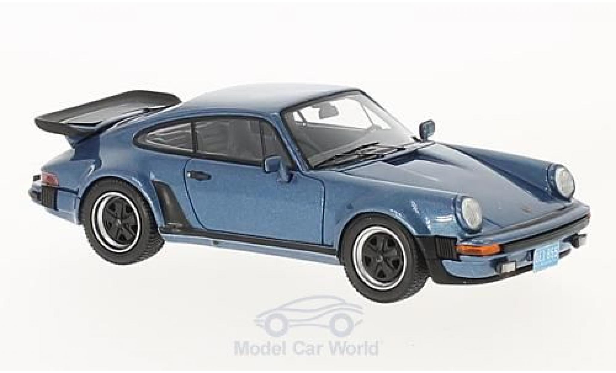Porsche 930 Turbo 1/43 Neo 911 () Turbo USA metallico blu 1979 modellino in miniatura