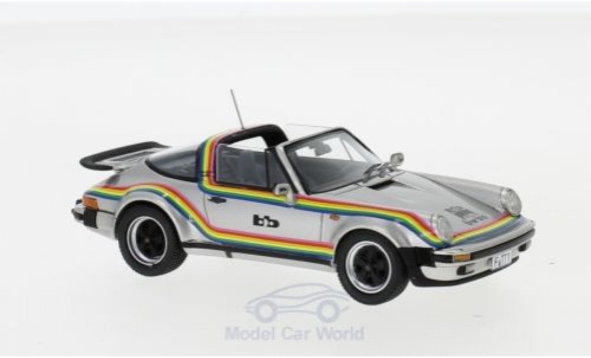 Porsche 930 Turbo 1/43 Neo 911 Turbo Targa BB grigio/Dekor 1982 modellino in miniatura