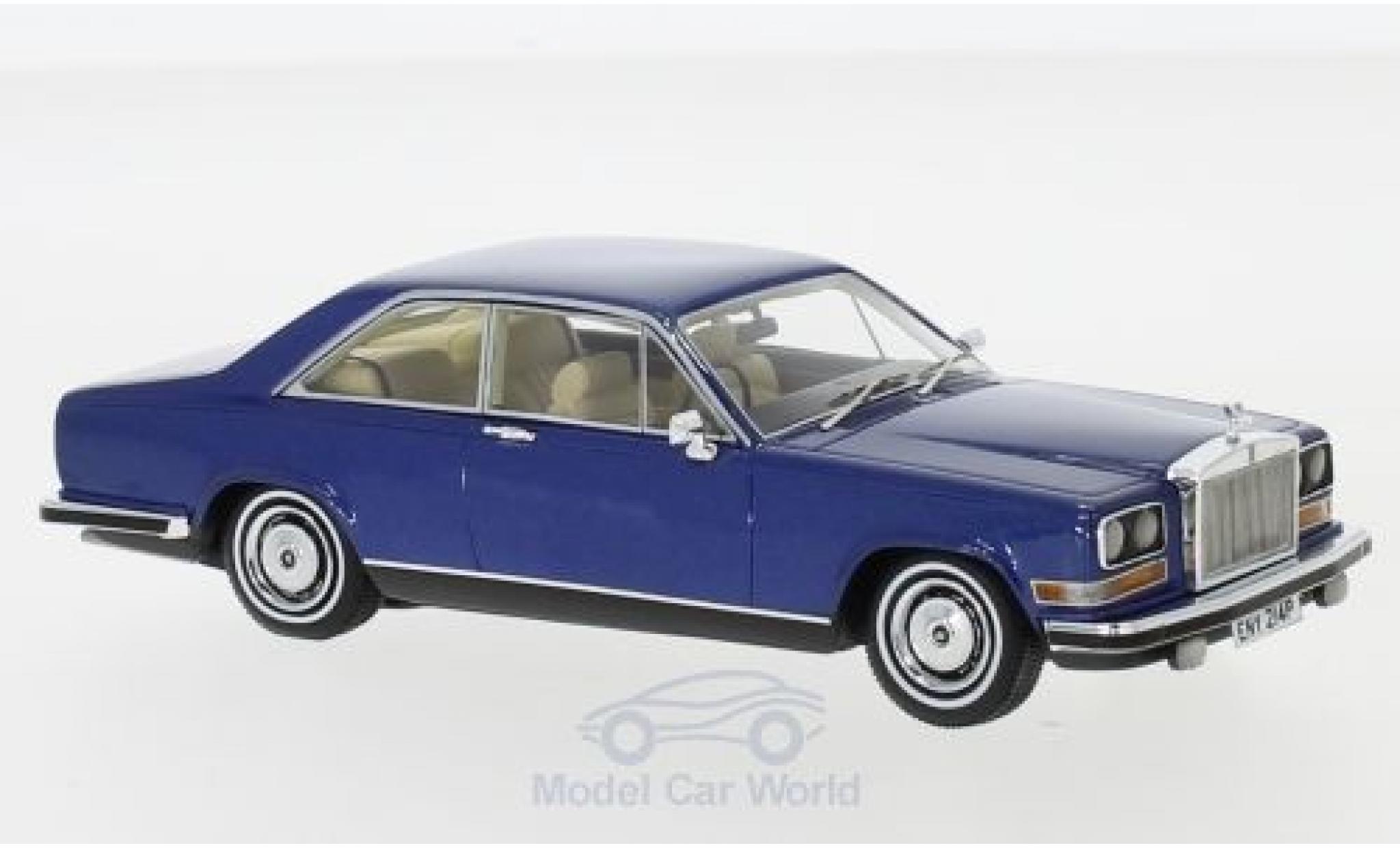 Rolls Royce Camargue 1/43 Neo metallico blu RHD 1975 modellino in miniatura